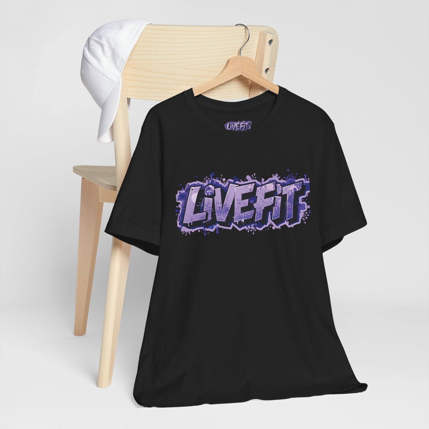 Live Fit Unisex Tee - Fitness Shirt - Motivational Graphic Tee - Workout Apparel - Casual Wear - Gift for Gym Lovers - Active Lifestyle -