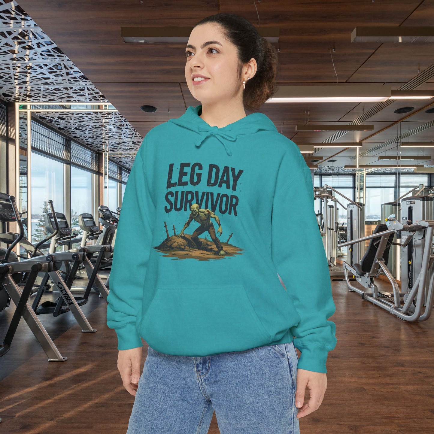 Leg Day Survivor Hoodie, Unisex Fitness Apparel, Gym Lover Gift, Workout Hoodie, Funny T-Shirt Alternative
