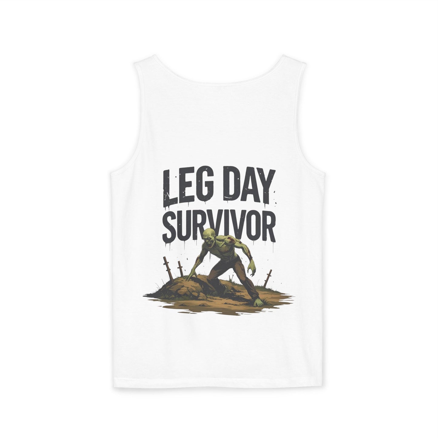 Leg Day Survivor Tank Top - Unisex Fitness Apparel, Gym Gear, Workout Clothing, Workout Gift, Funny Fitness Tee