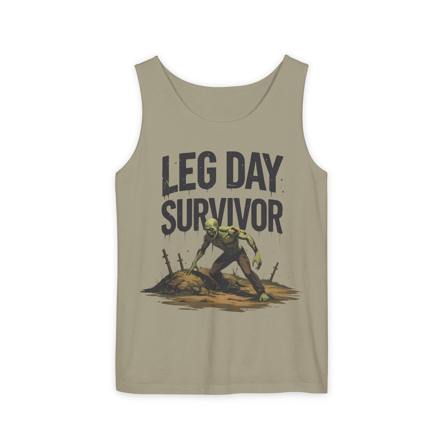 Leg Day Survivor Tank Top - Unisex Fitness Apparel, Gym Gear, Workout Clothing, Workout Gift, Funny Fitness Tee