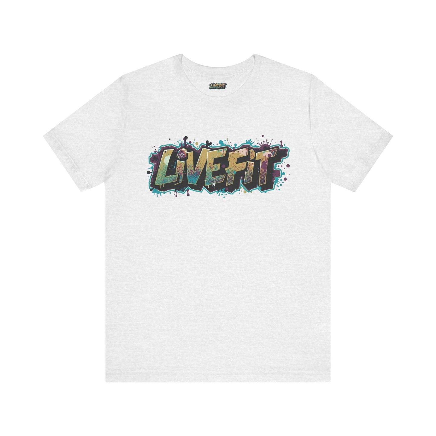 LIVE FIT Graphic Fitness Tee - Motivational Workout Apparel
