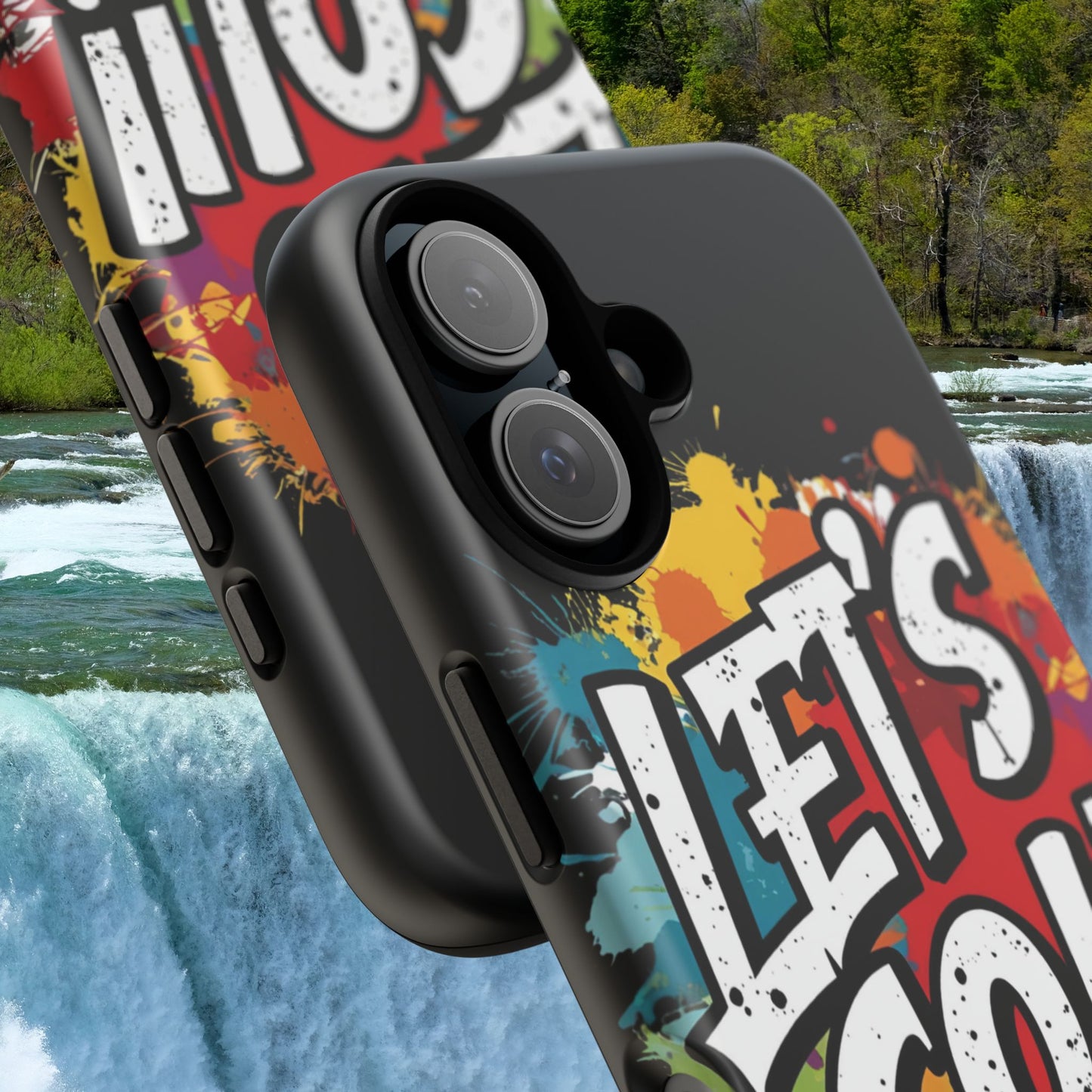 π₯Phone Case π₯ Colorful π₯ Let's Go! π₯ Tough Phone Case π₯ Vibrant Design π₯ iPhones 15 & 16 π₯ Birthday Gift π₯