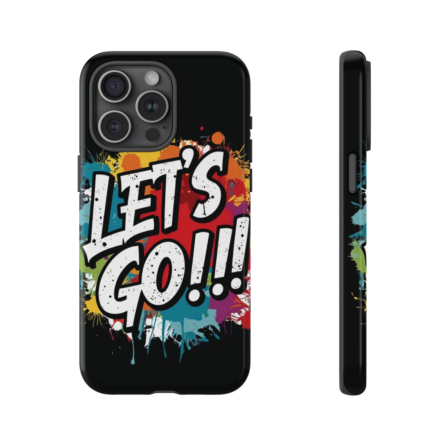 π₯Phone Case π₯ Colorful π₯ Let's Go! π₯ Tough Phone Case π₯ Vibrant Design π₯ iPhones 15 & 16 π₯ Birthday Gift π₯