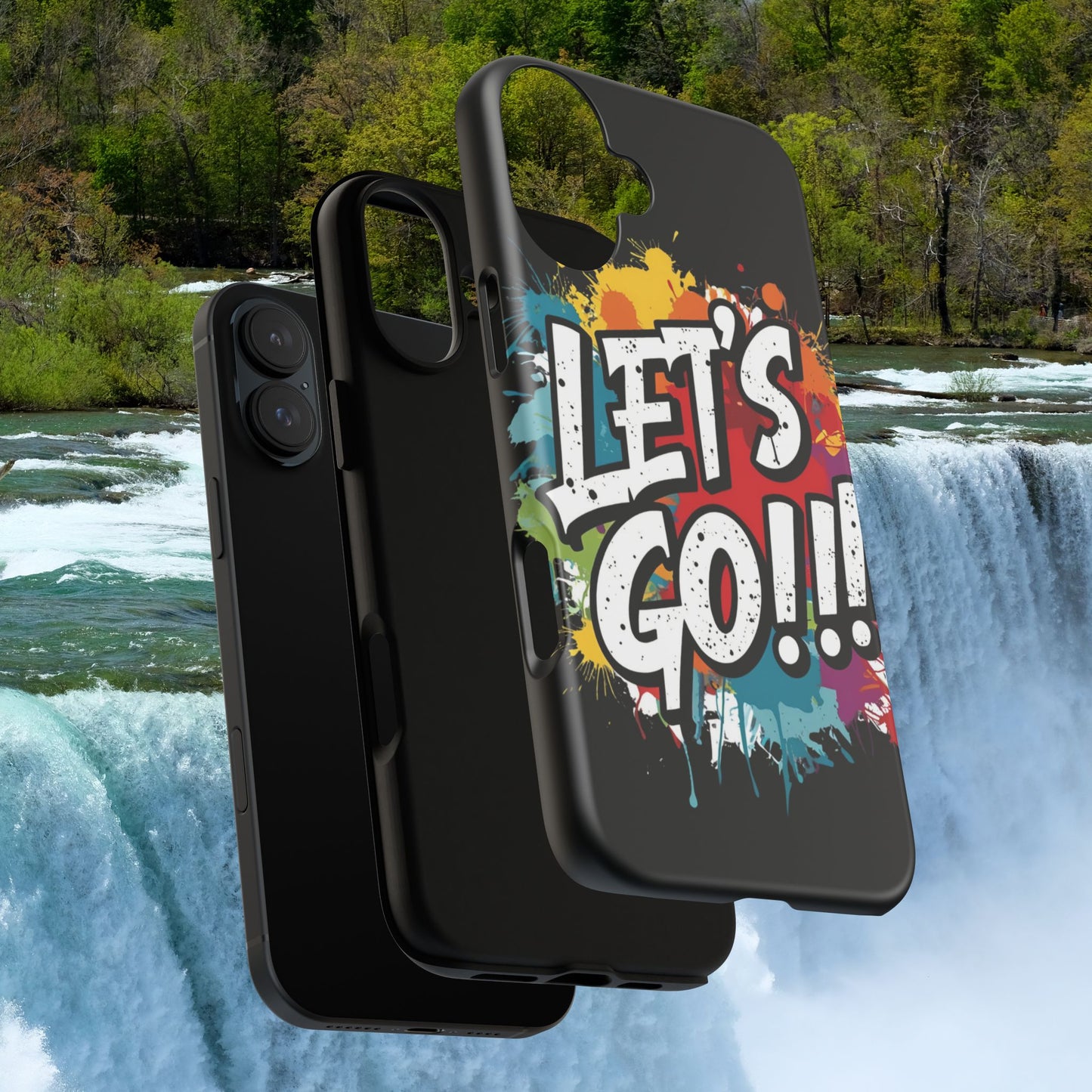 π₯Phone Case π₯ Colorful π₯ Let's Go! π₯ Tough Phone Case π₯ Vibrant Design π₯ iPhones 15 & 16 π₯ Birthday Gift π₯