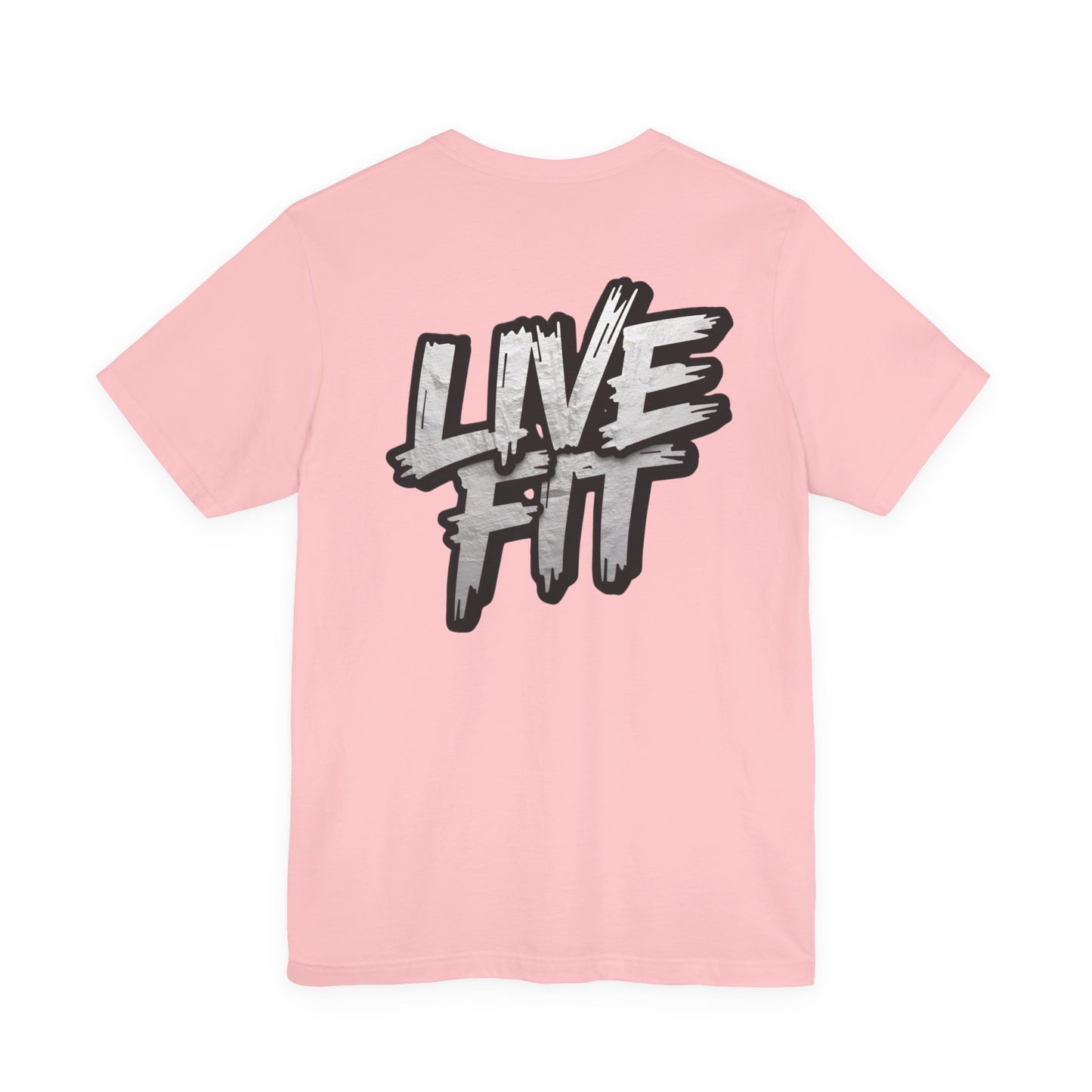 LIVE FIT Unisex Jersey Tee - Fitness Shirt - XS - 4XL - Workout Apparel - Motivational T-Shirt - Casual Wear - Gift for Fitness Enthusiasts