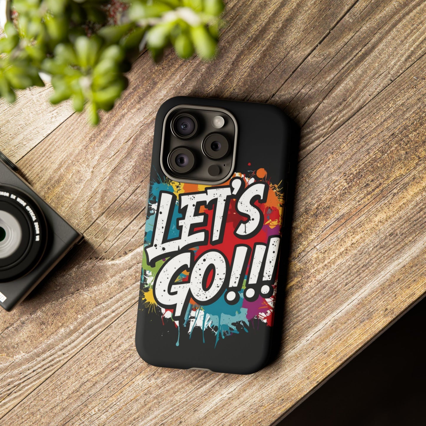 π₯Phone Case π₯ Colorful π₯ Let's Go! π₯ Tough Phone Case π₯ Vibrant Design π₯ iPhones 15 & 16 π₯ Birthday Gift π₯