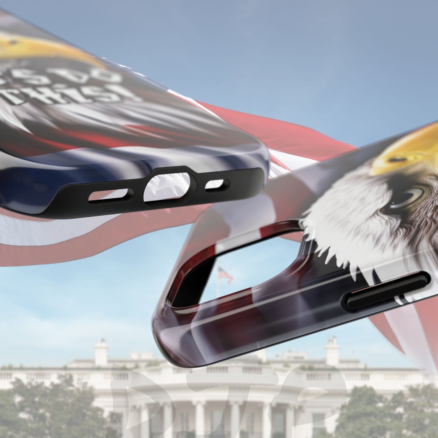 π₯ Motivational π₯ Tough Phone Case π₯ Let's Do This! π₯ Red White & Blue π₯ Bald Eagle Design π₯