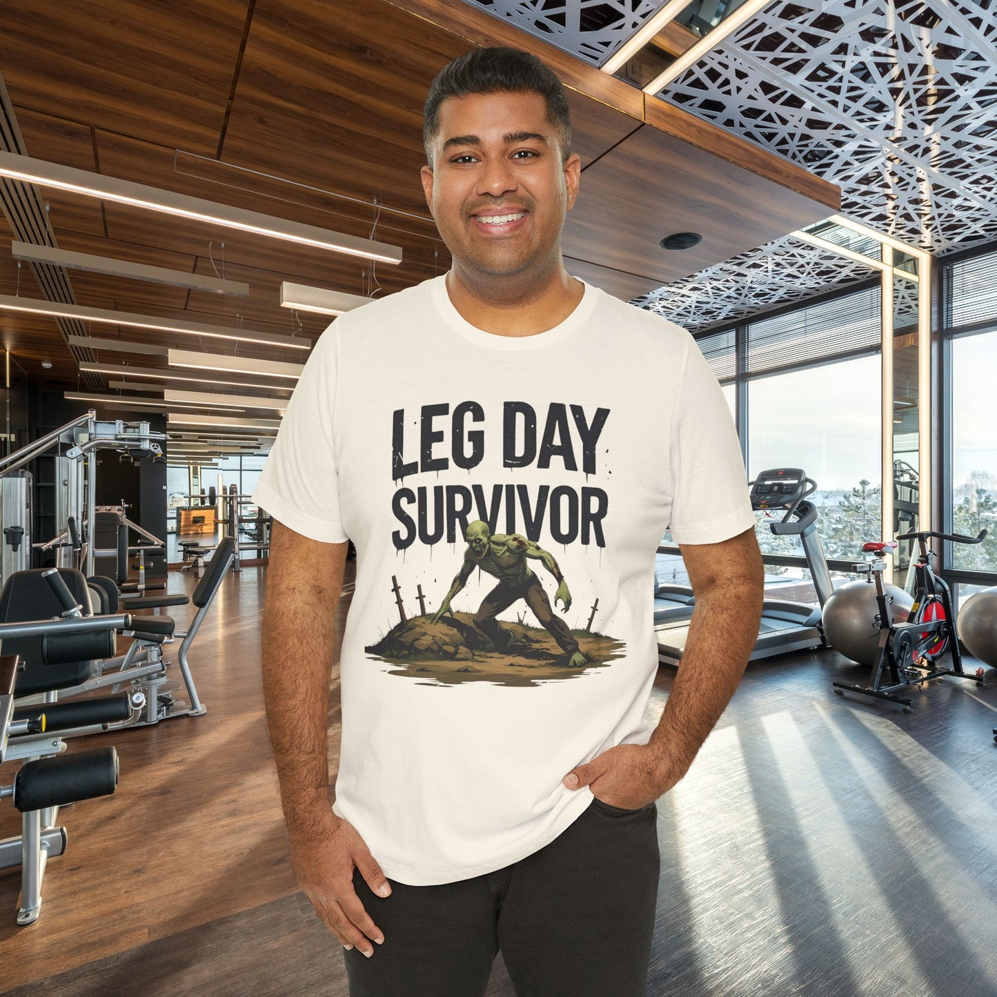 Leg Day Survivor Tee, Fitness Shirt, Workout Apparel, Gym Gift, Unisex Graphic Tee
