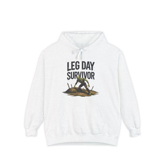 Leg Day Survivor Hoodie, Unisex Fitness Apparel, Gym Lover Gift, Workout Hoodie, Funny T-Shirt Alternative