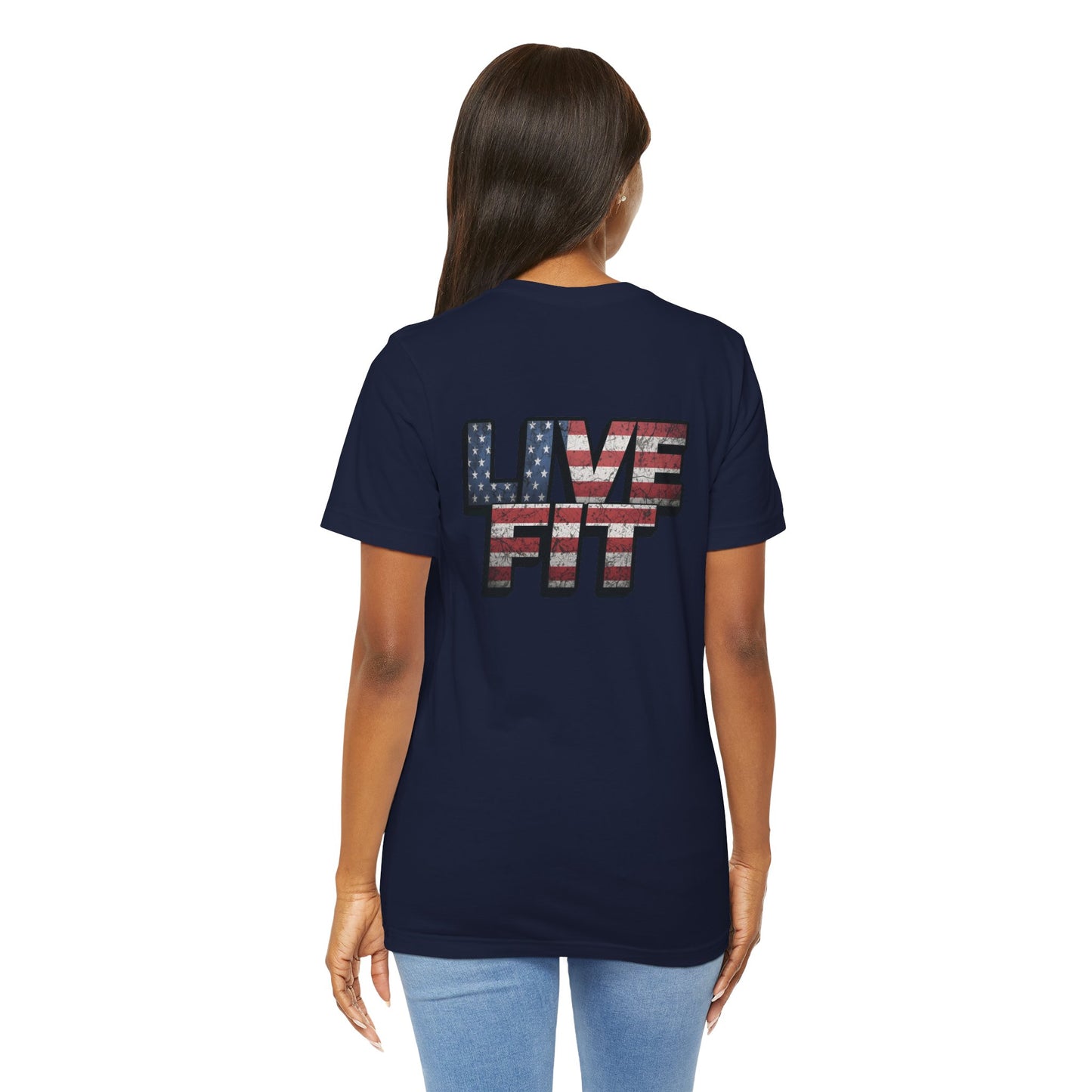 Unisex Graphic Tee - Patriotic Tee - American Flag - Red White Blue - Fitness Shirt - Workout Top - Casual Apparel for Independence Day - XS-4XL -