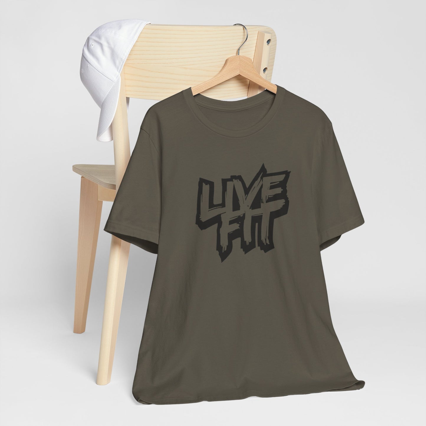 LIVE FIT Unisex Jersey Tee - Fitness T-Shirt - Casual Wear - Workout Top - Gym Apparel - Motivational Shirt -