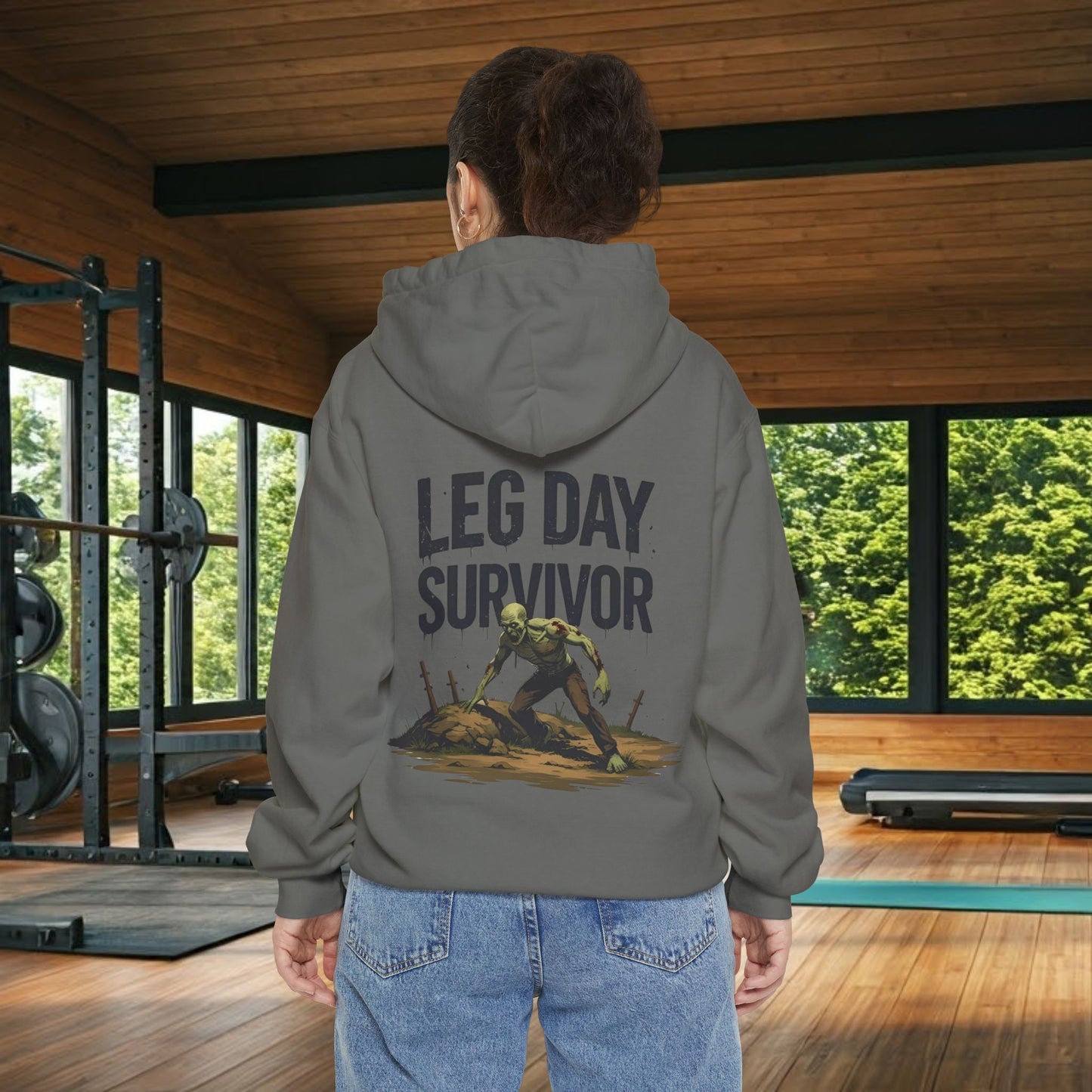 Leg Day Survivor Hoodie, Unisex Fitness Apparel, Gym Lover Gift, Workout Hoodie, Funny T-Shirt Alternative