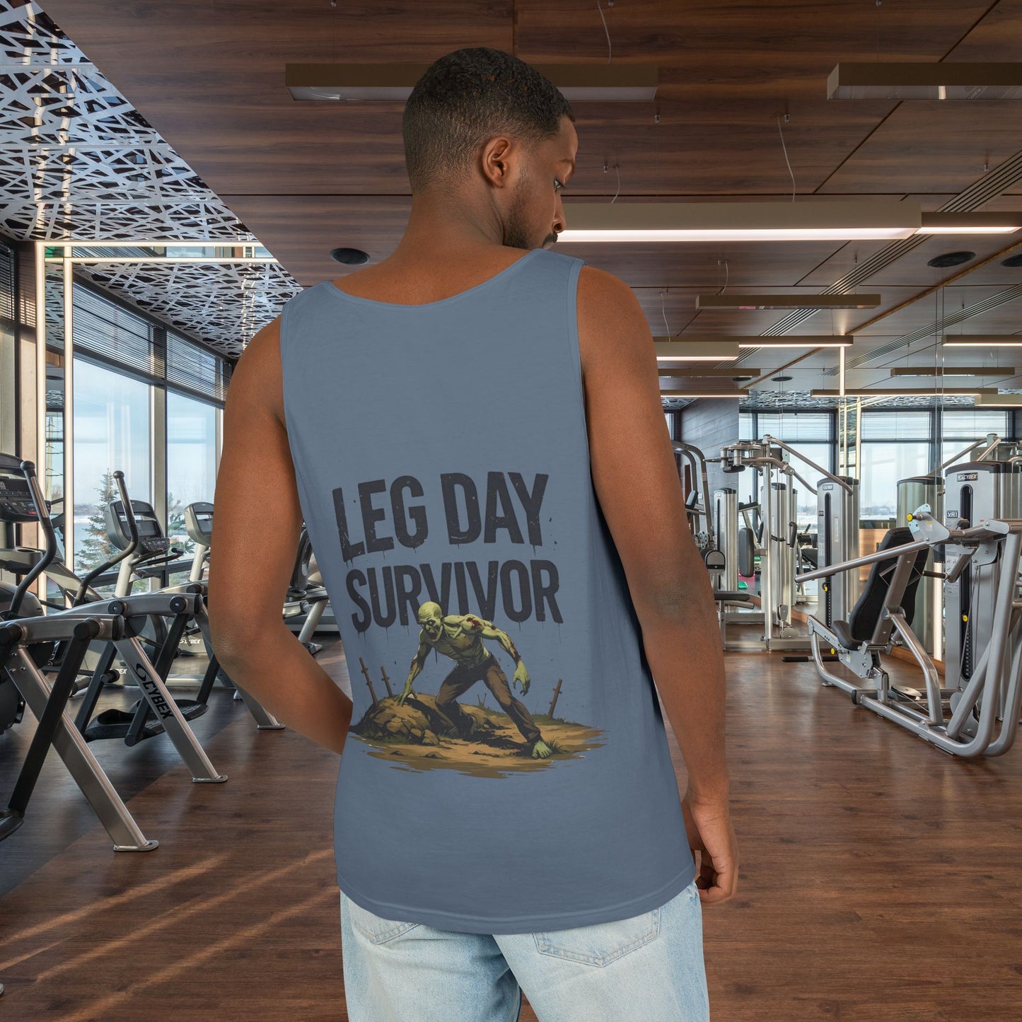 Leg Day Survivor Tank Top - Unisex Fitness Apparel, Gym Gear, Workout Clothing, Workout Gift, Funny Fitness Tee