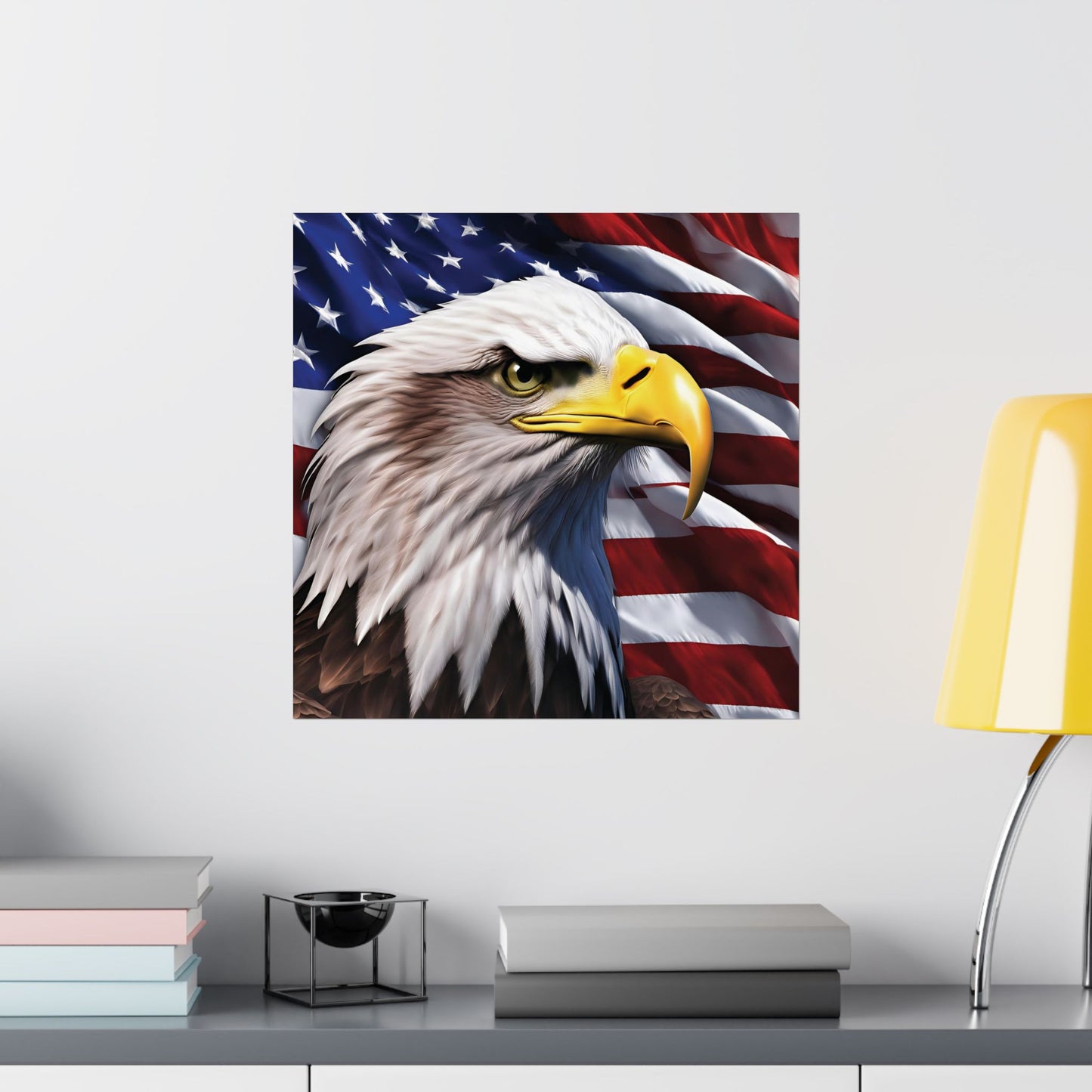 π₯ Patriotic π₯ Bald Eagle π₯ Red White & Blue π₯ Wall Art π₯ Matte π₯ Vertical Poster π₯