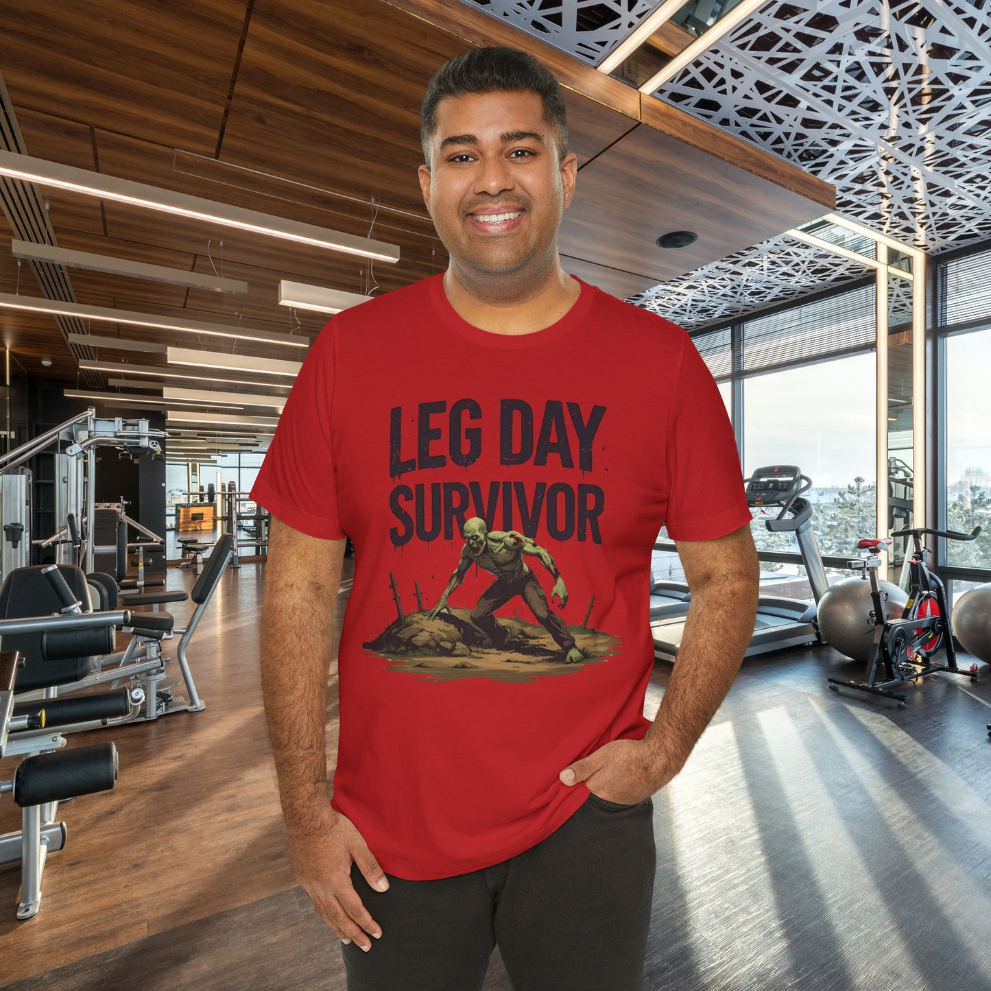 Leg Day Survivor Tee, Fitness Shirt, Workout Apparel, Gym Gift, Unisex Graphic Tee