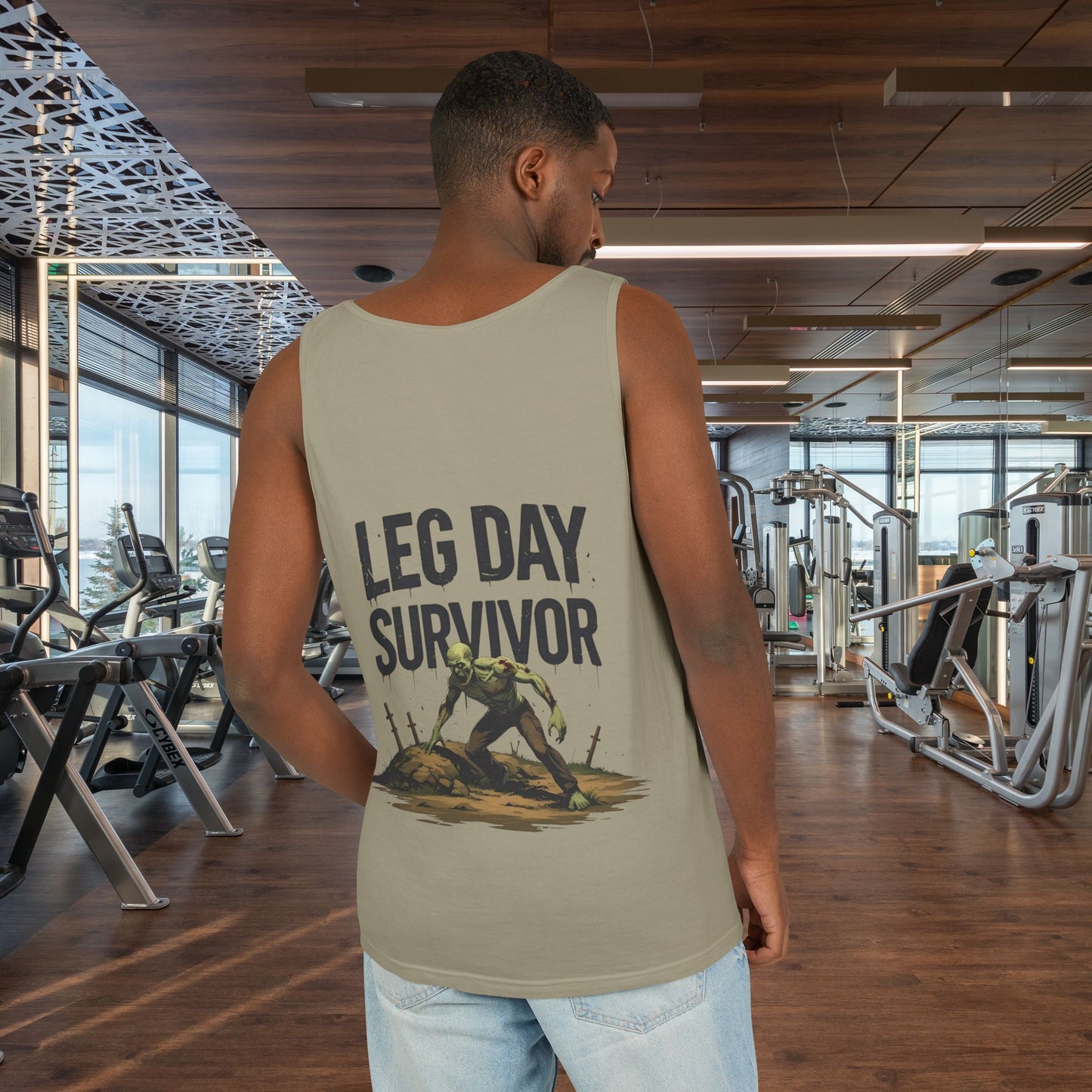 Leg Day Survivor Tank Top - Unisex Fitness Apparel, Gym Gear, Workout Clothing, Workout Gift, Funny Fitness Tee