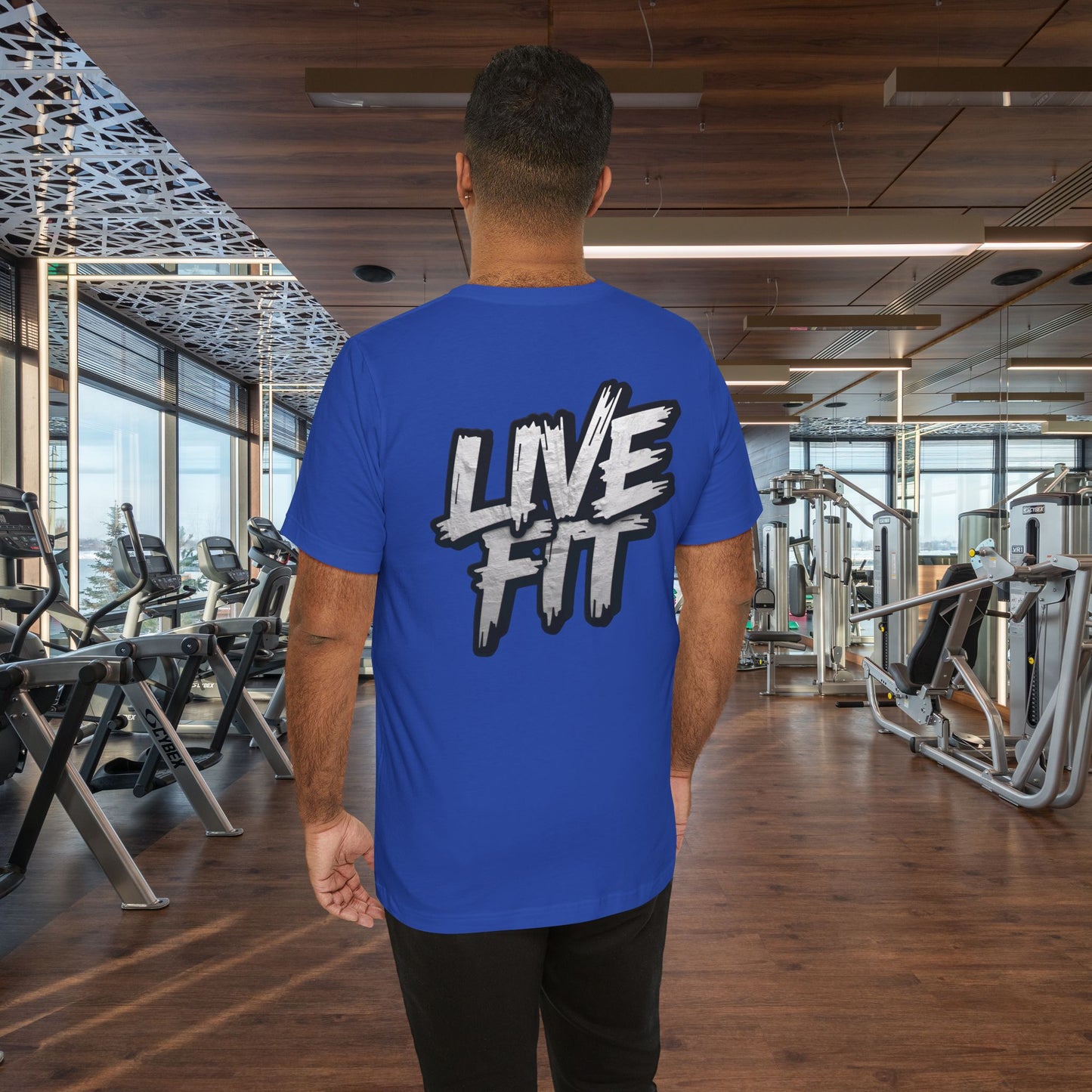 LIVE FIT Unisex Jersey Tee - Fitness Shirt - XS - 4XL - Workout Apparel - Motivational T-Shirt - Casual Wear - Gift for Fitness Enthusiasts
