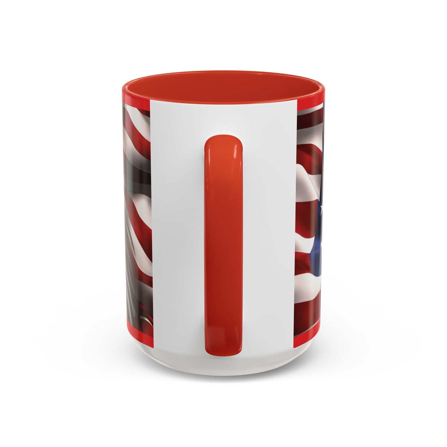 Patriotic Bald Eagle Coffee Mug – American Flag Accent Cup for Proud Americans & Veterans (11oz & 15oz, Multiple Colors)