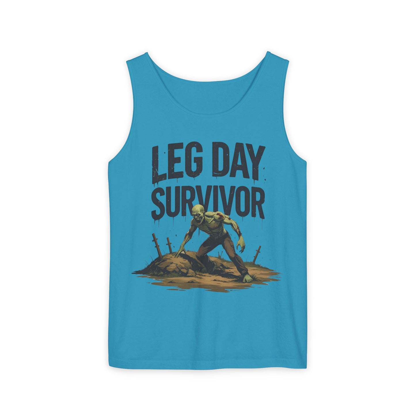Leg Day Survivor Tank Top - Unisex Fitness Apparel, Gym Gear, Workout Clothing, Workout Gift, Funny Fitness Tee