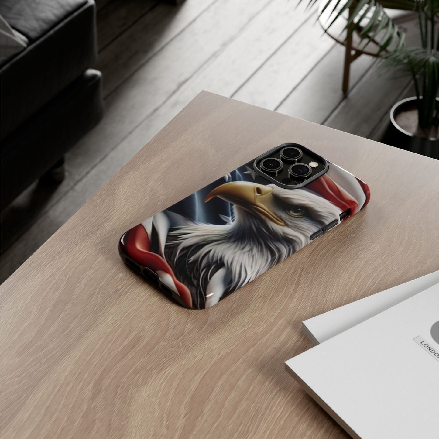 Patriotic Eagle Phone Case | Tough Cases for Nature Lovers, Gift for Veterans, Independence Day, Memorial Day