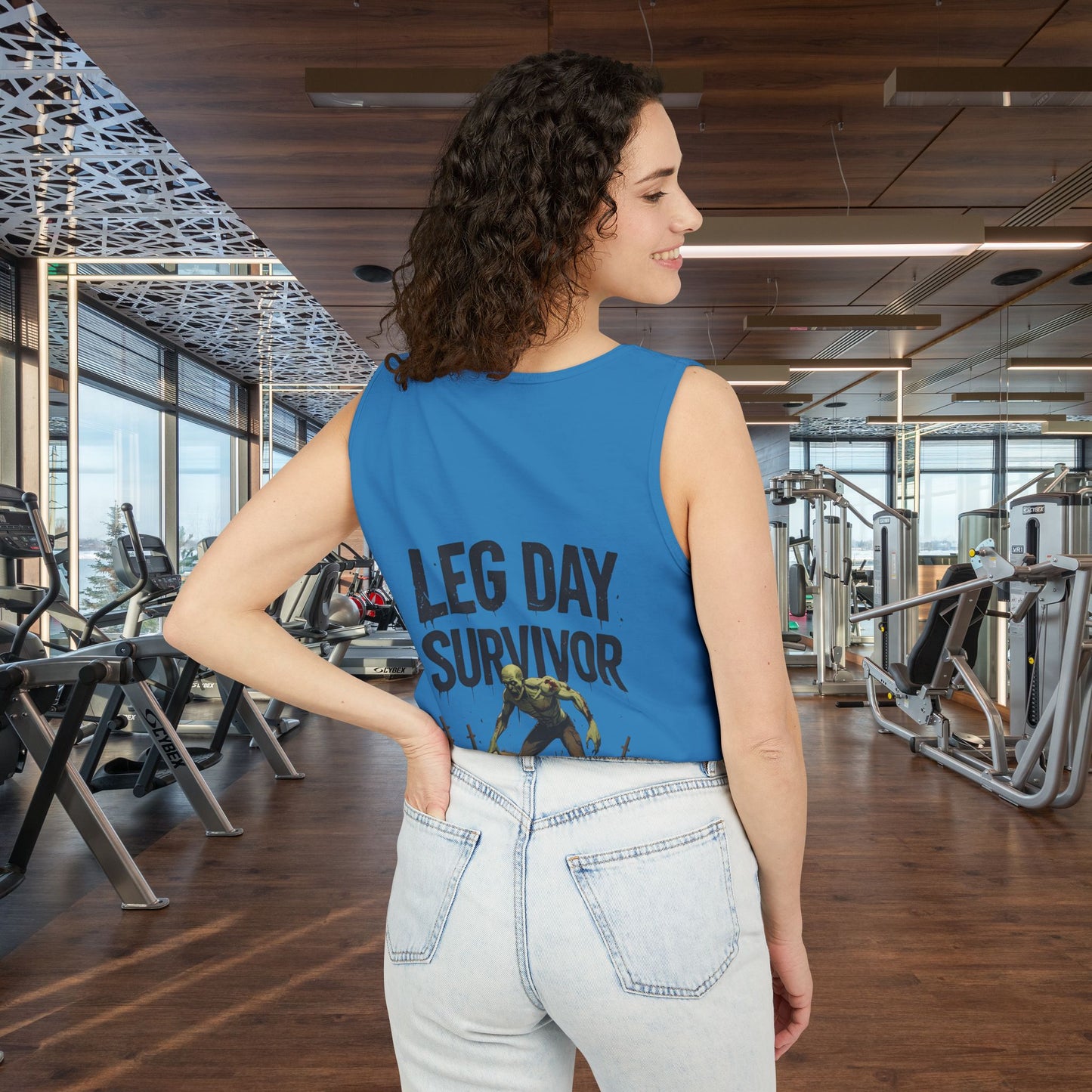 Leg Day Survivor Tank Top - Unisex Fitness Apparel, Gym Gear, Workout Clothing, Workout Gift, Funny Fitness Tee