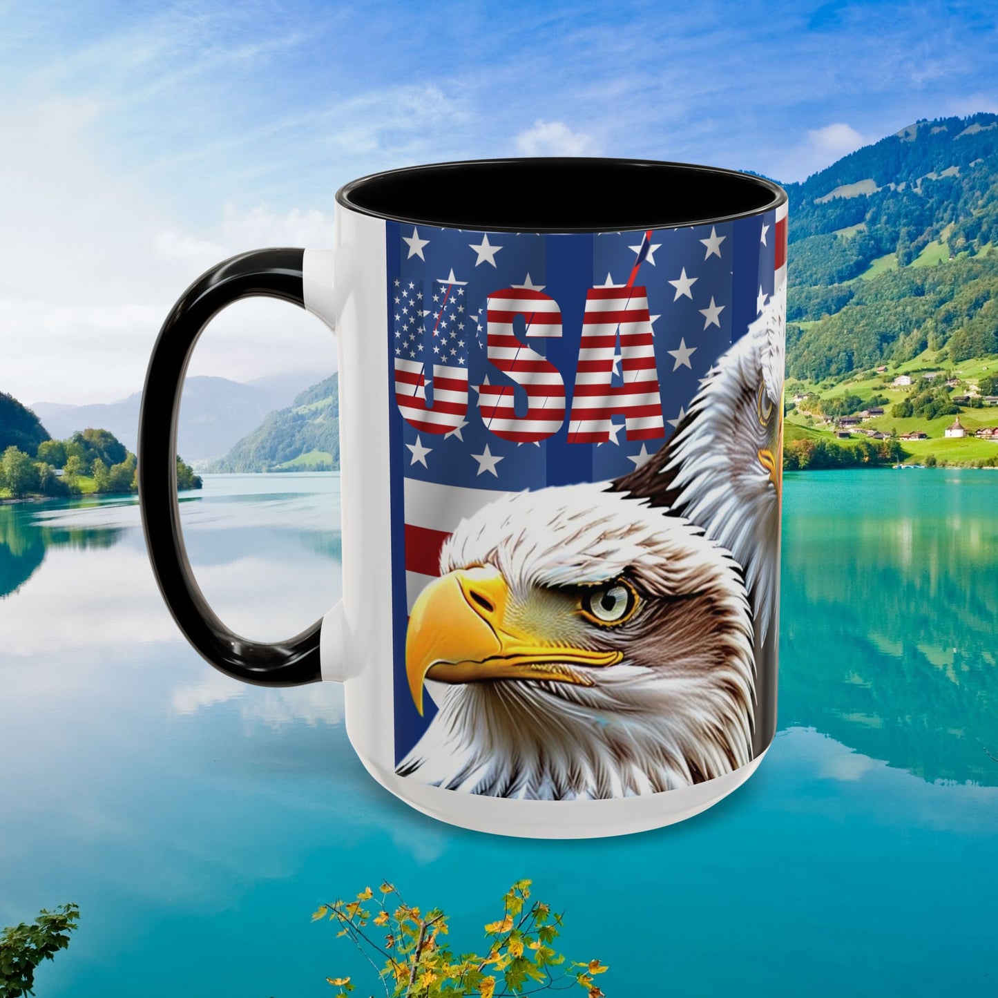 πΊπΈ Eye-Catching πΊπΈ Patriotic πΊπΈ Bald Eagle πΊπΈ Red White & Blue πΊπΈ USA πΊπΈ Accent Coffee Mug πΊπΈπΊπΈ 11oz & πΊπΈ 15oz πΊπΈ Sizes πΊπΈ 8 Color Options πΊπΈ Red πΊπΈ Black πΊπΈ Light Blue πΊπΈ Yellow πΊπΈ Orange πΊπΈ Navy πΊπΈ Pink πΊπΈ Purple