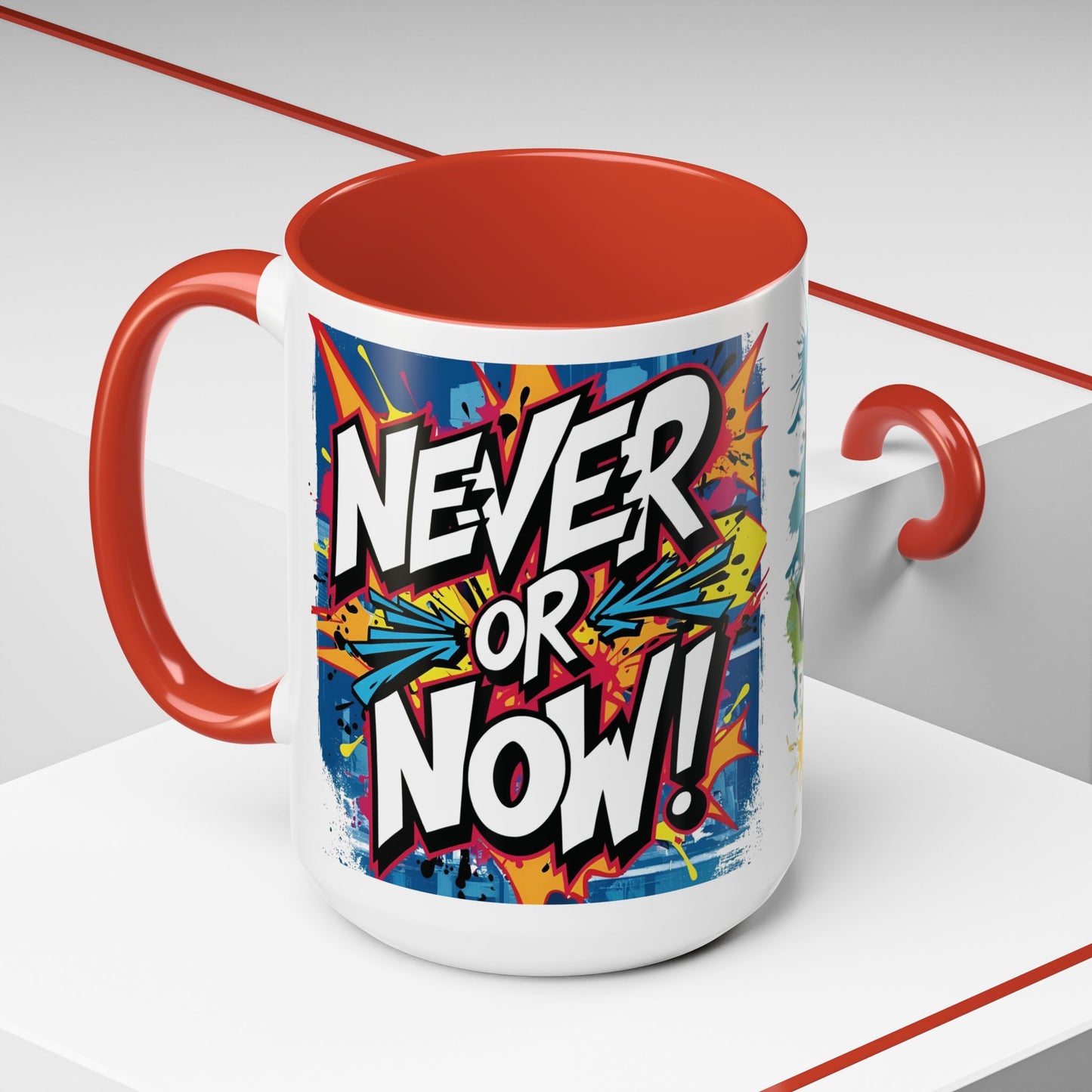 💥Vibrant 💥 Motivational 💥 Ceramic 💥 Coffee Mug 💥 Let's Go! 💥 Never or Now💥 Sizes 11oz 15oz💥 8 Different Colors To Choose From💥