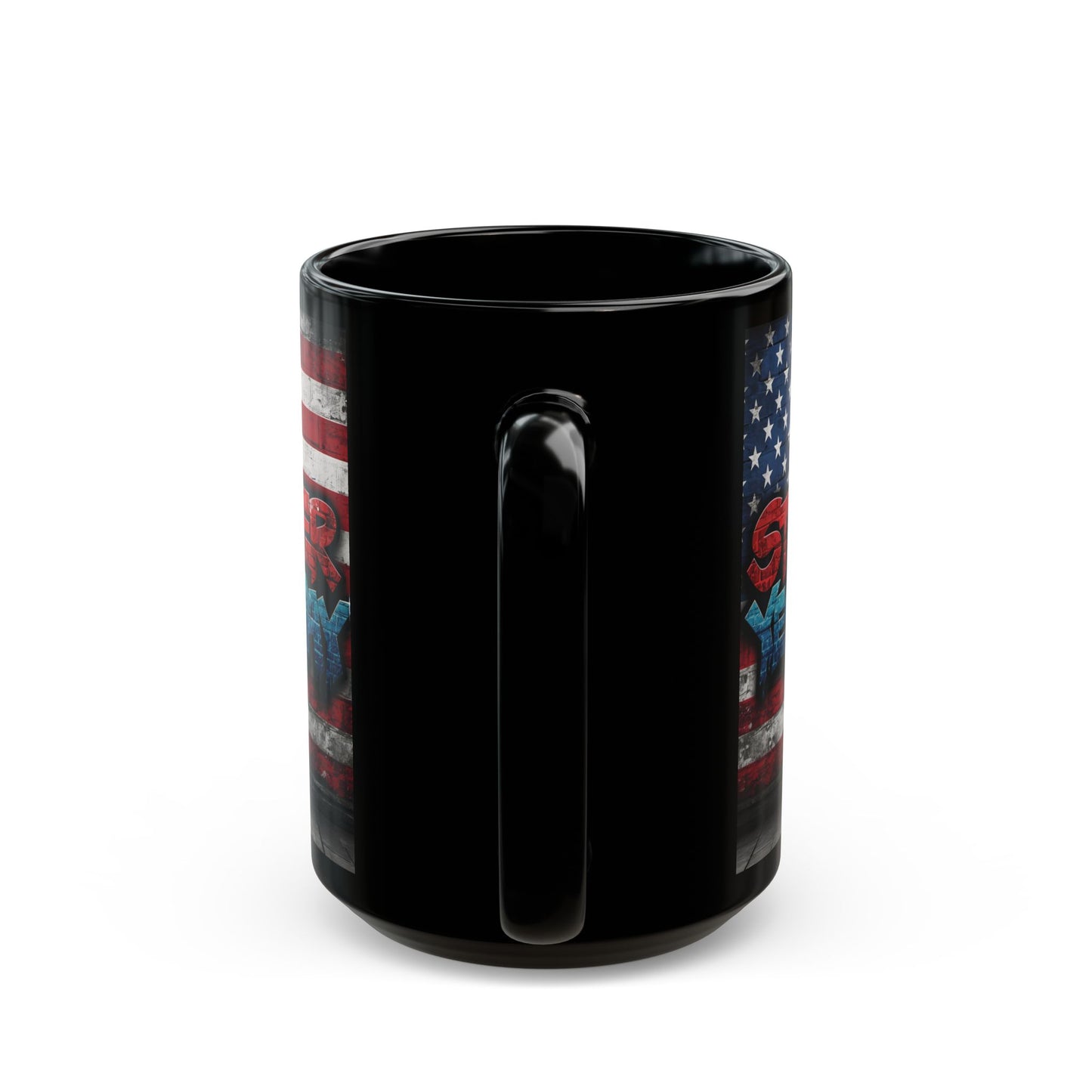 Motivational Mug for Fitness Enthusiasts, Inspirational Coffee Cup, Strength Reminder Gift, Gym Love Mug, USA Flag Design