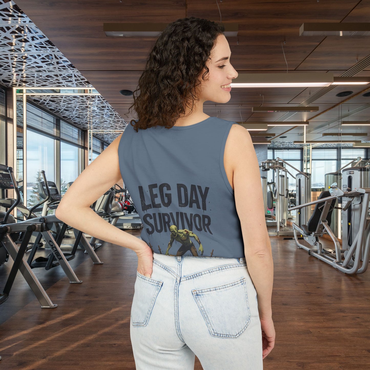 Leg Day Survivor Tank Top - Unisex Fitness Apparel, Gym Gear, Workout Clothing, Workout Gift, Funny Fitness Tee