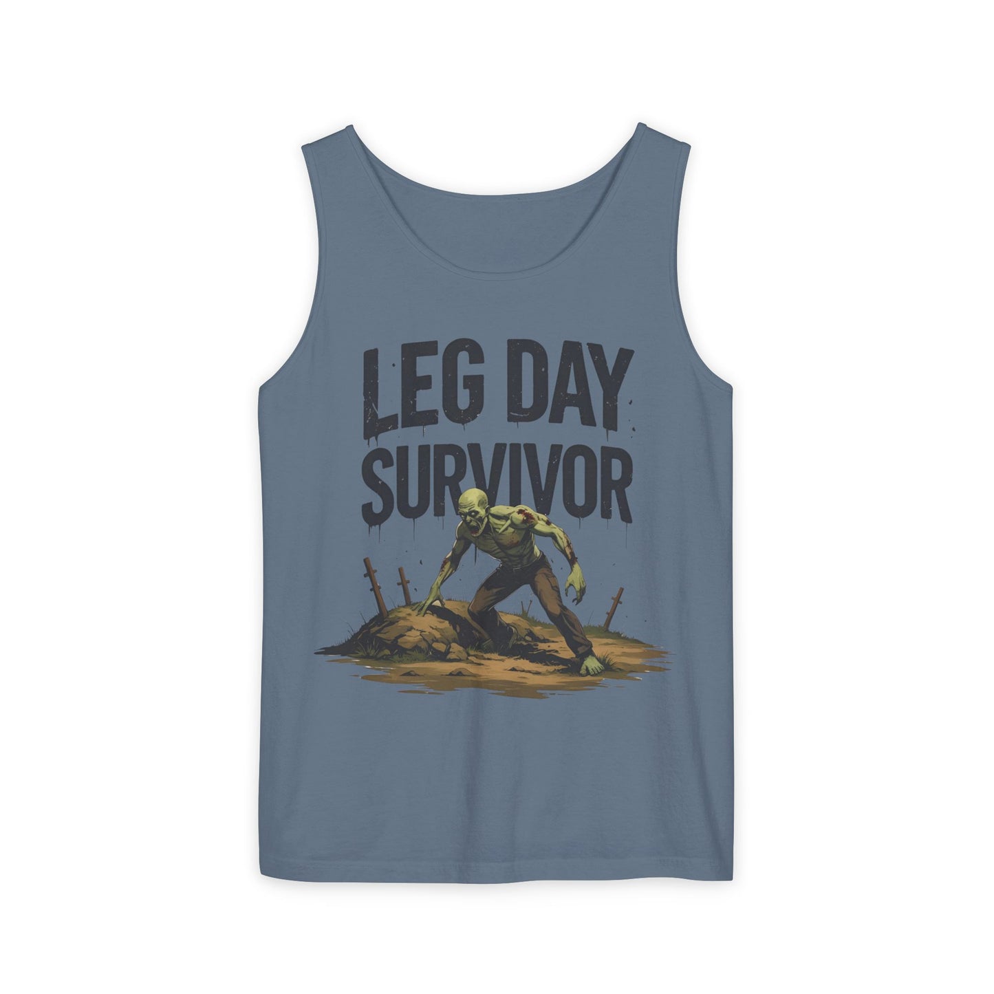 Leg Day Survivor Tank Top - Unisex Fitness Apparel, Gym Gear, Workout Clothing, Workout Gift, Funny Fitness Tee