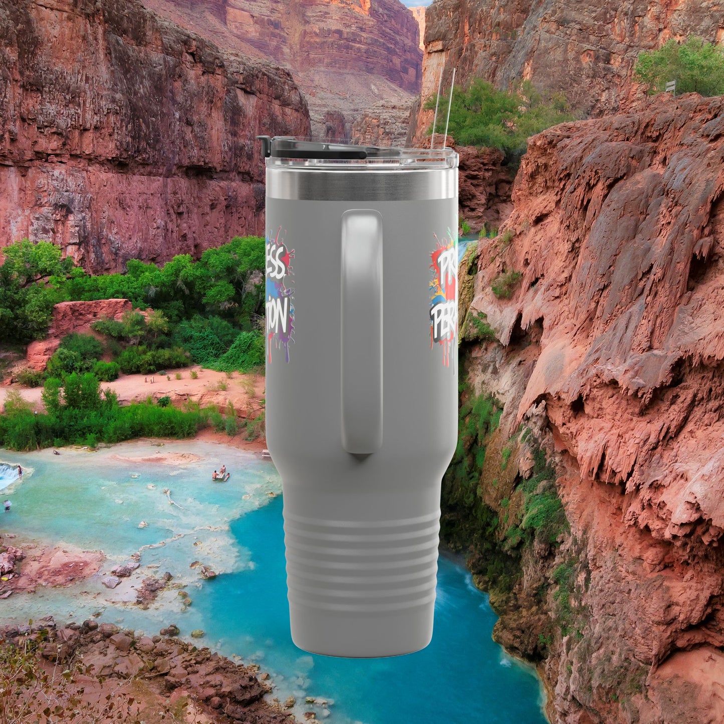💥Inspirational 💥 Vibrant 💥 Durable 💥 Stainless Steel 💥 Insulated 💥 Travel Mug-Tumbler 💥 40oz 💥 Leak-Proof Lid 💥 8 Different Colors To Choose From 💥 Motivation On The Move 💥