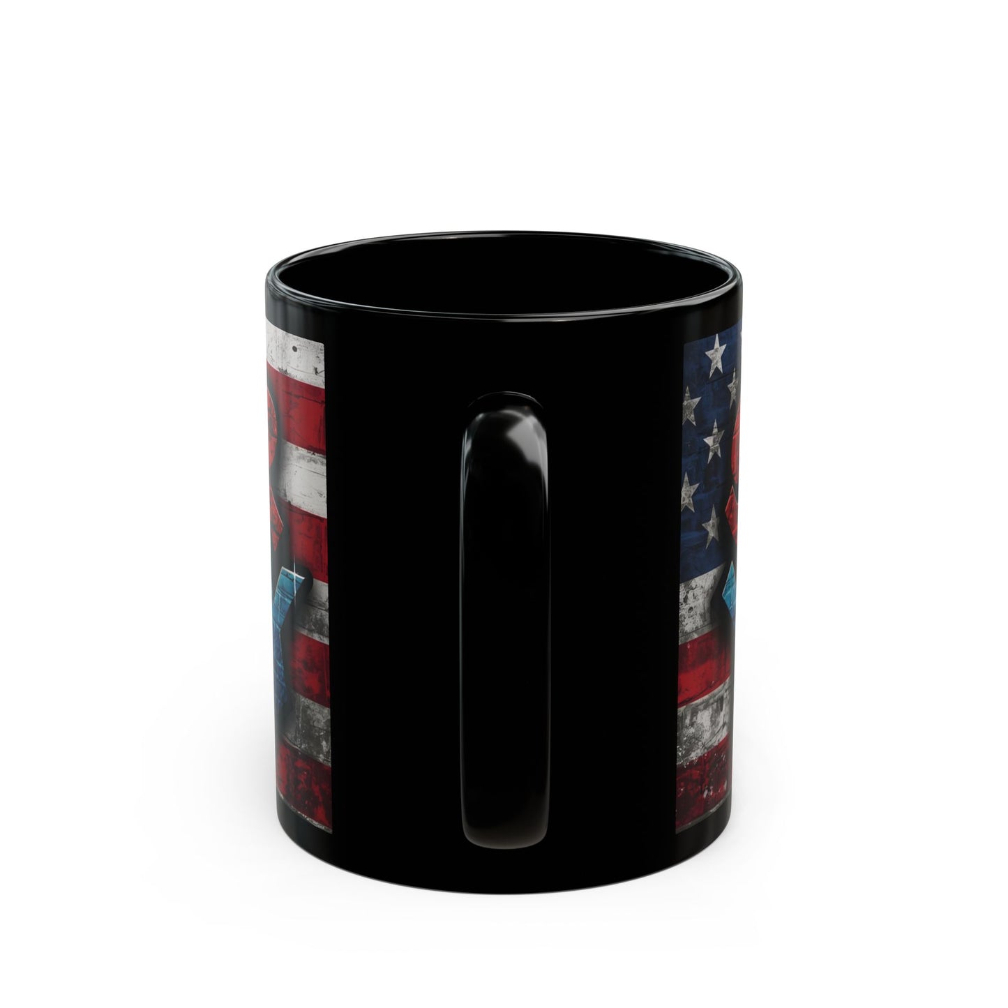 Eye-Catching - Motivational Patriotic Mug - Stronger Than Yesterday - Fitness Lover Gift - July 4th Independence Day Cup, 11oz