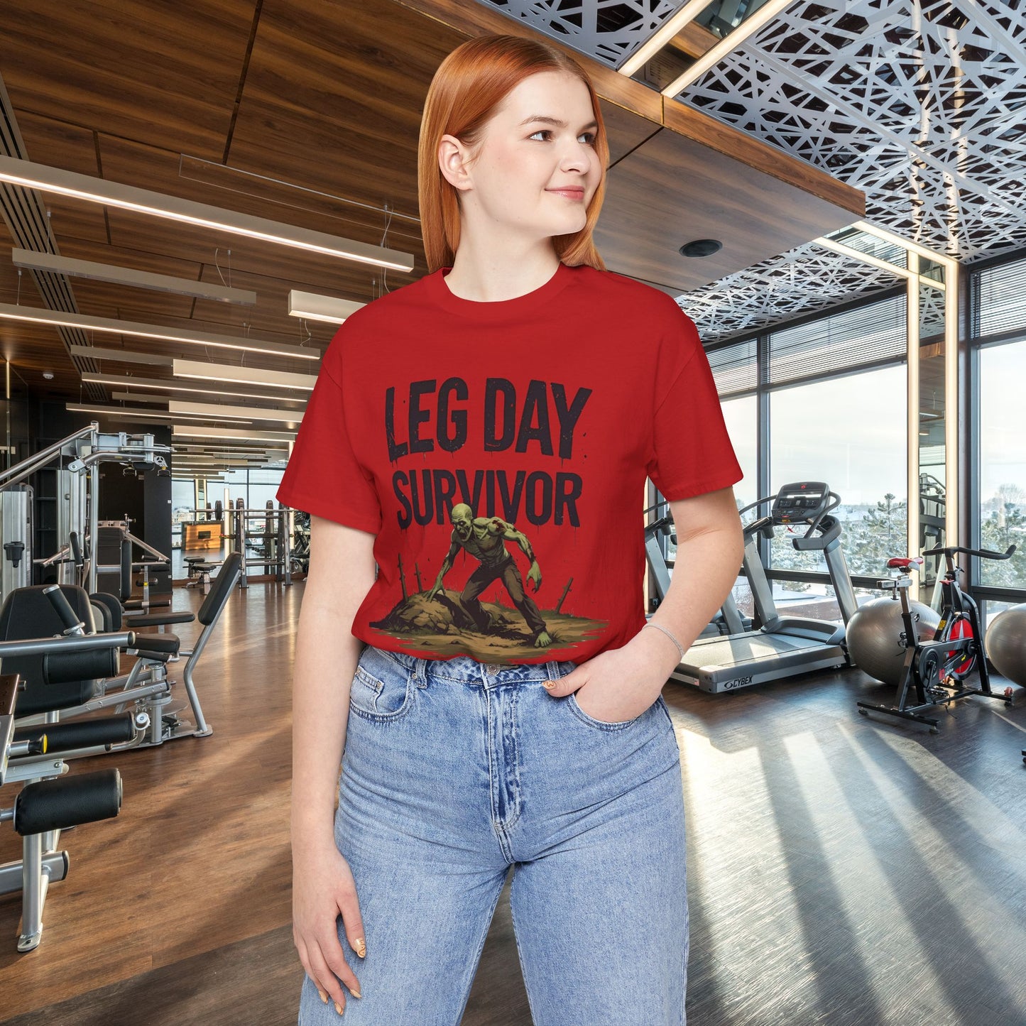 Leg Day Survivor Tee, Fitness Shirt, Workout Apparel, Gym Gift, Unisex Graphic Tee