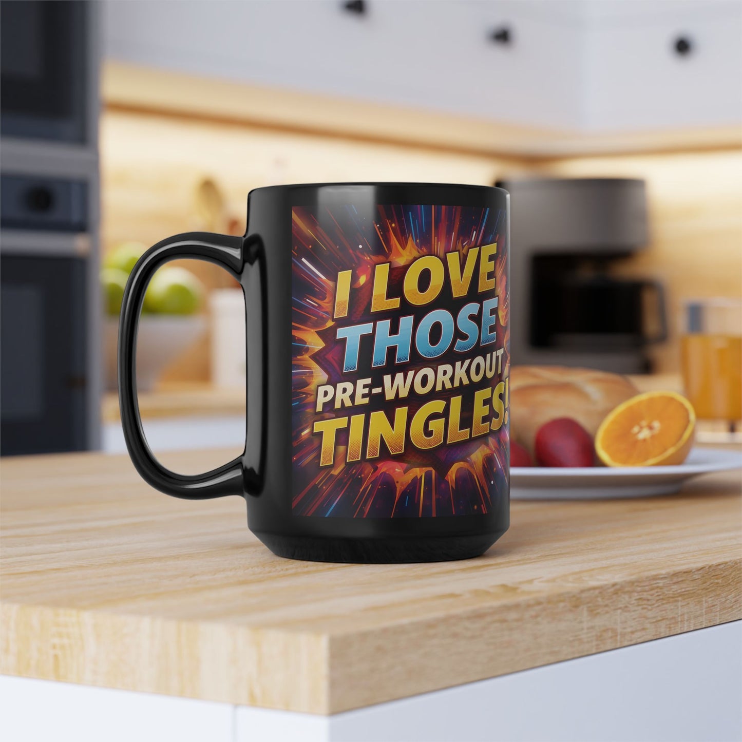 Motivational Workout Mug - Fitness Coffee Cup - I Love Those Pre-Workout Tingles! Mug - Gym Lover Gift - Workout Motivation Mug -