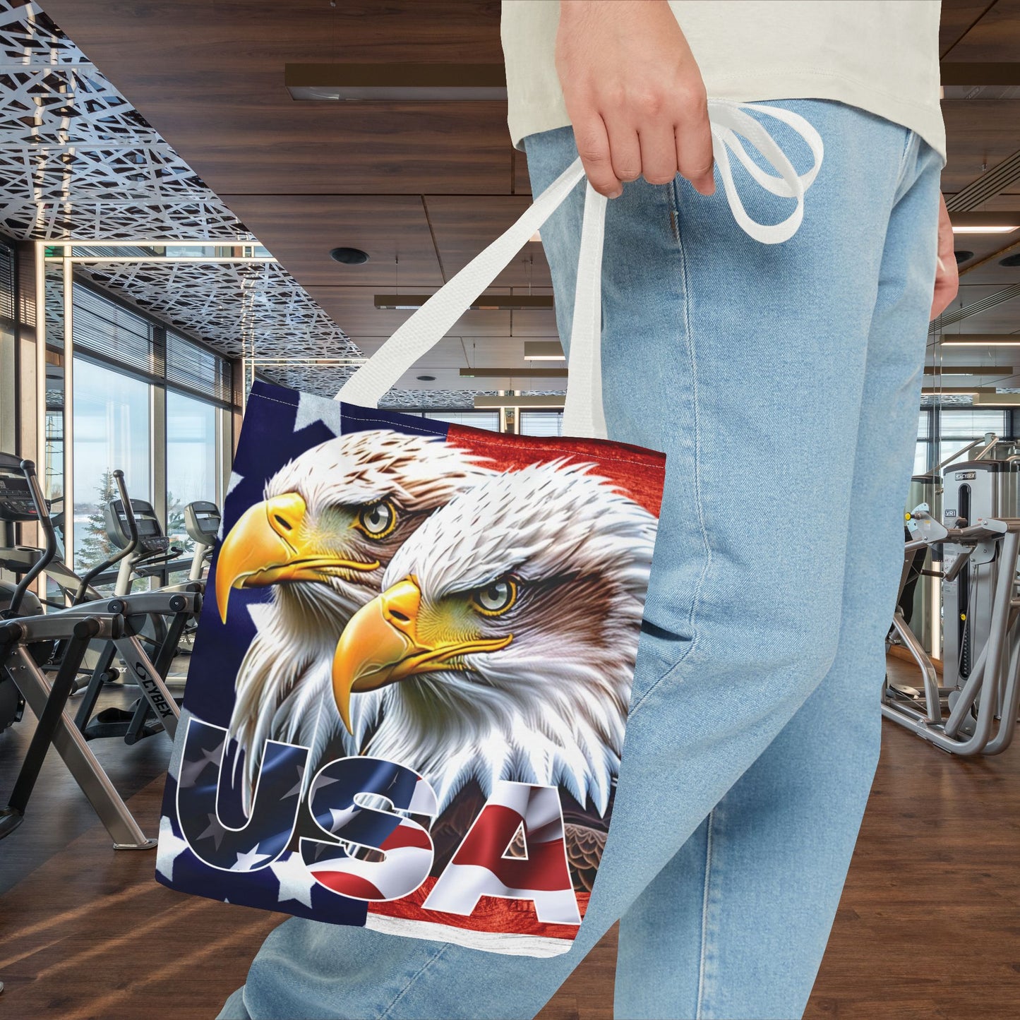 ๐บ๐ธ Patriotic ๐บ๐ธ USA ๐บ๐ธ Bald Eagles ๐บ๐ธ Tote Bag ๐บ๐ธ All Over Print ๐บ๐ธ American Flag Design ๐บ๐ธ Five Different Handle Colors ๐บ๐ธ Red ๐บ๐ธ Navy ๐บ๐ธ Black ๐บ๐ธ Beige ๐บ๐ธ White
