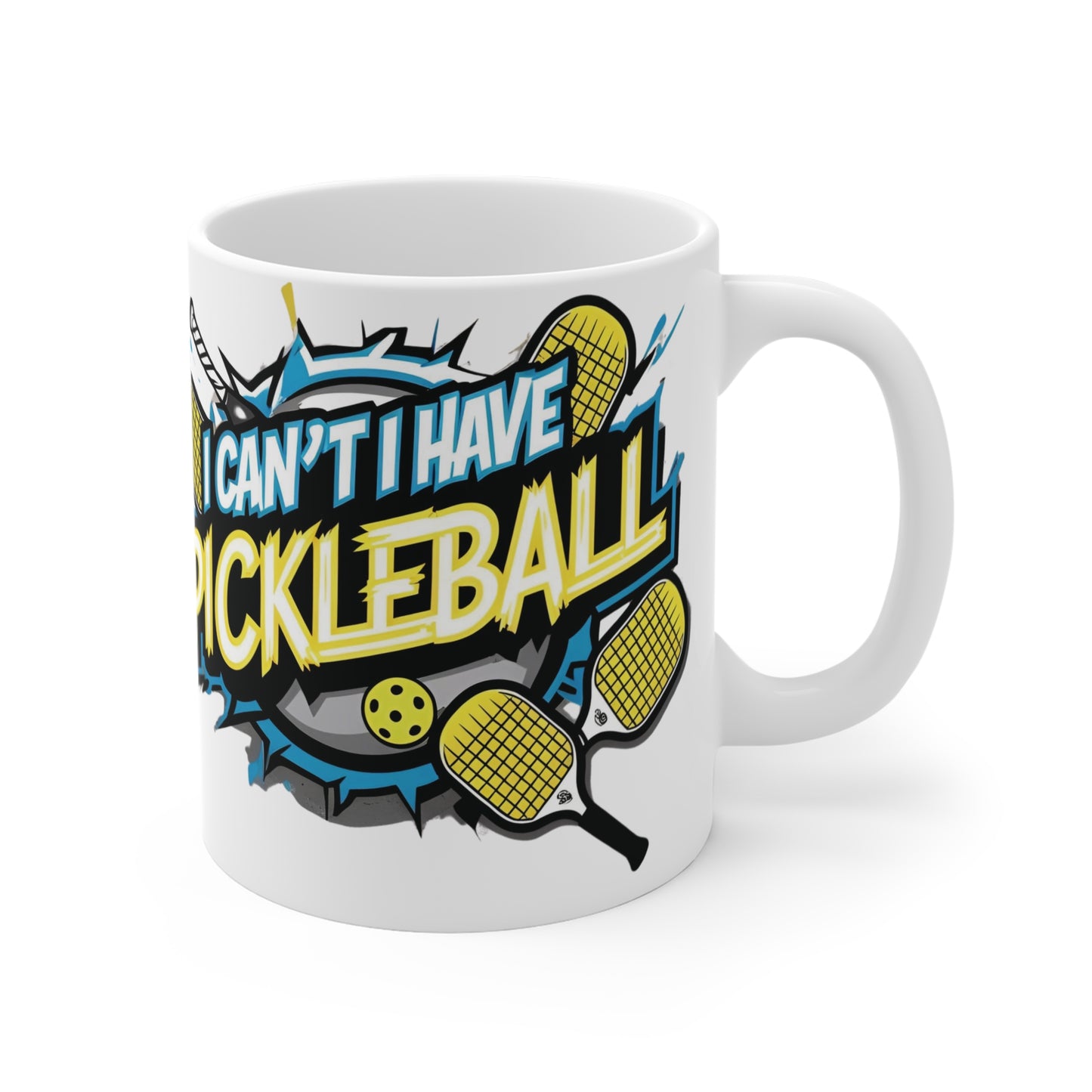 Pickleball Enthusiast White Ceramic Coffee Mug: I Can't, I Have Pickleball, Print Design, Gift For Her, Gift For Him, Sports Gift, Fun Coffee Cup, Pickleball Lover, Unique Present, Sporty Drinkware