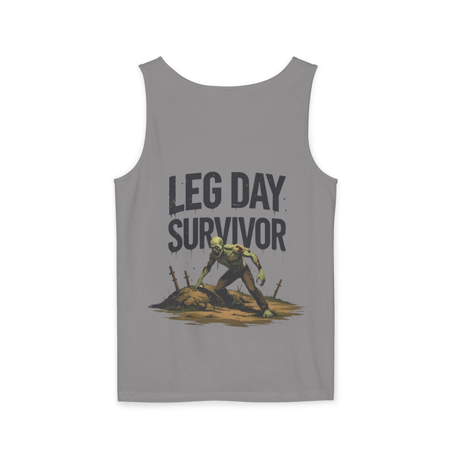 Leg Day Survivor Tank Top - Unisex Fitness Apparel, Gym Gear, Workout Clothing, Workout Gift, Funny Fitness Tee