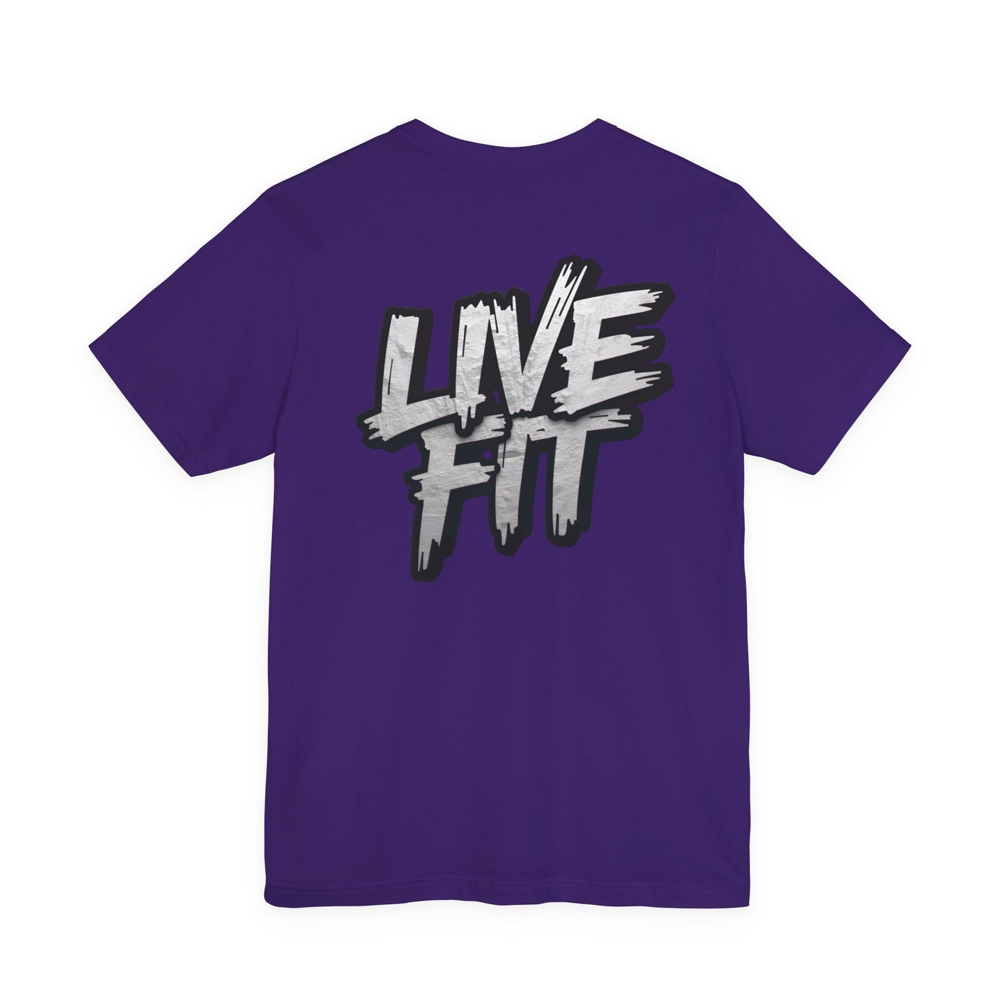 LIVE FIT Unisex Jersey Tee - Fitness Shirt - XS - 4XL - Workout Apparel - Motivational T-Shirt - Casual Wear - Gift for Fitness Enthusiasts