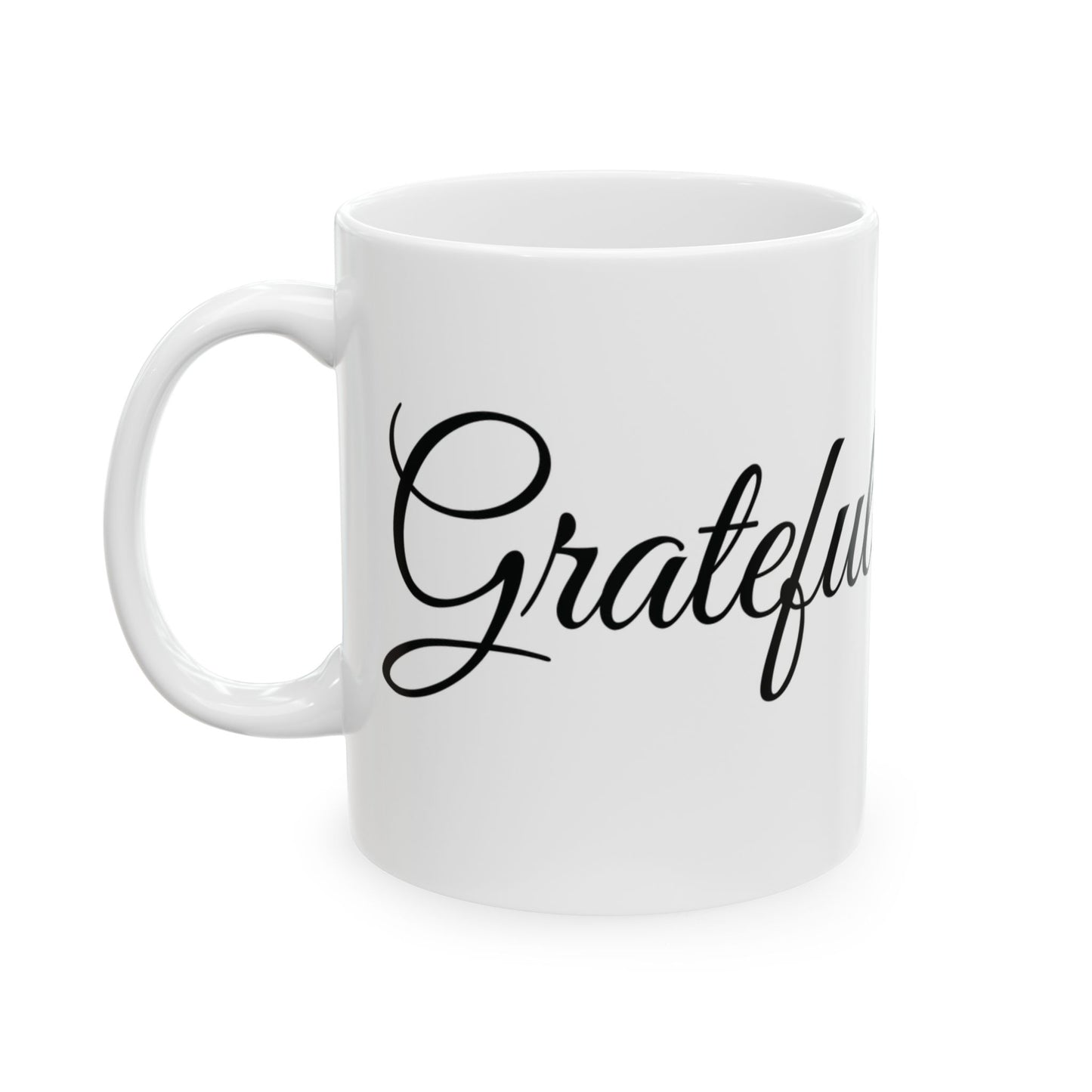 Grateful Graphic Mug - Perfect Gift for Thanksgiving or any holiday or special occasion - Inspirational Coffee Mug - Thanksgiving Decor - Holiday Celebration Gift - Appreciation Gift - Christmas Gift -