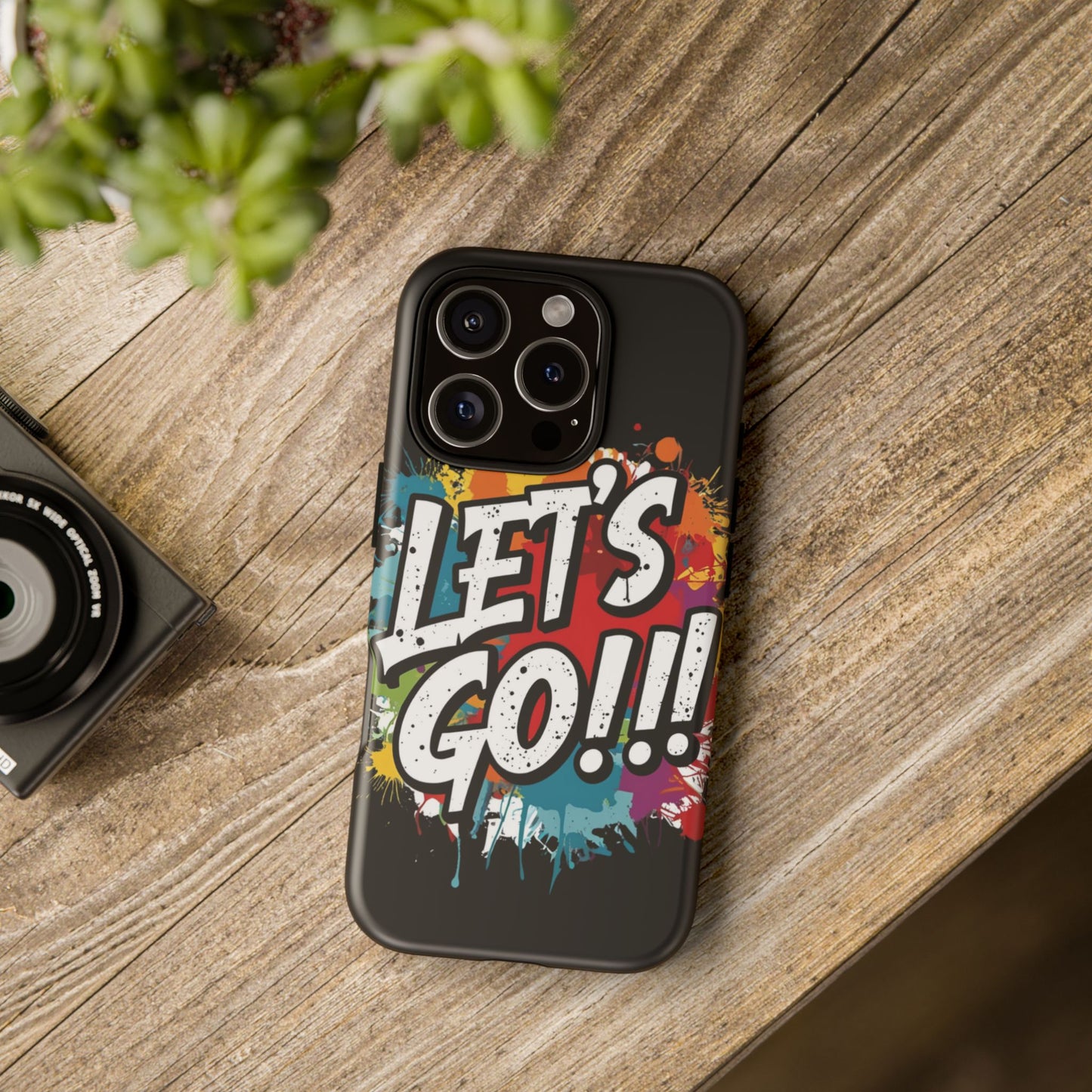π₯Phone Case π₯ Colorful π₯ Let's Go! π₯ Tough Phone Case π₯ Vibrant Design π₯ iPhones 15 & 16 π₯ Birthday Gift π₯