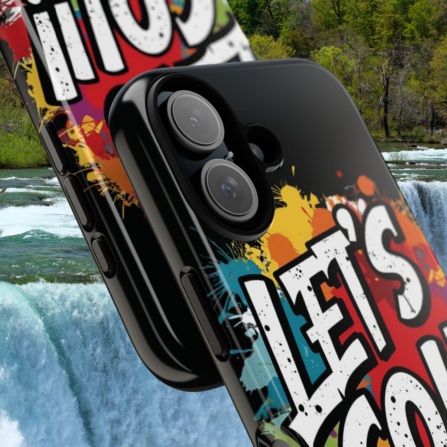 π₯Phone Case π₯ Colorful π₯ Let's Go! π₯ Tough Phone Case π₯ Vibrant Design π₯ iPhones 15 & 16 π₯ Birthday Gift π₯