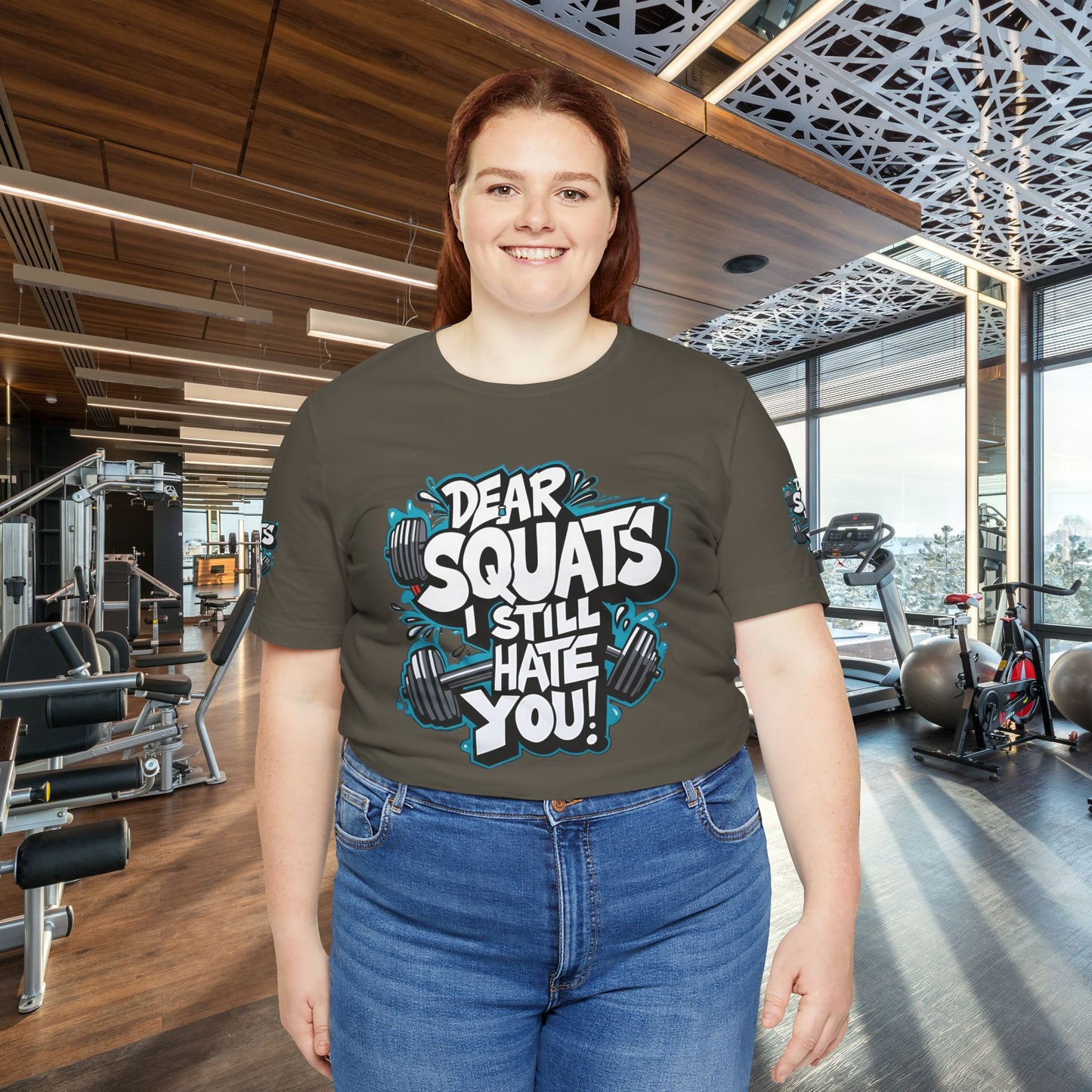 Fit & Fun Unisex Tee - 'Dear Squats, I Still Hate You!'
