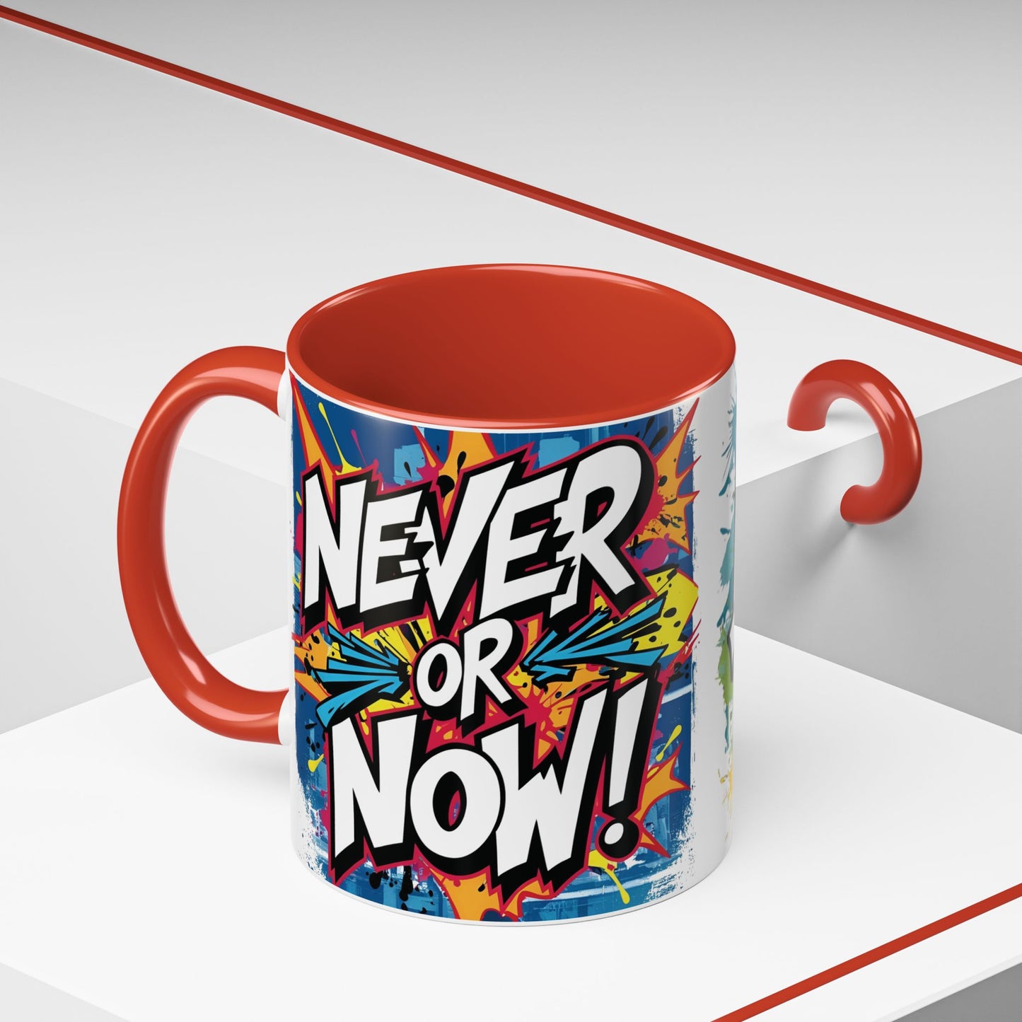 💥Vibrant 💥 Motivational 💥 Ceramic 💥 Coffee Mug 💥 Let's Go! 💥 Never or Now💥 Sizes 11oz 15oz💥 8 Different Colors To Choose From💥
