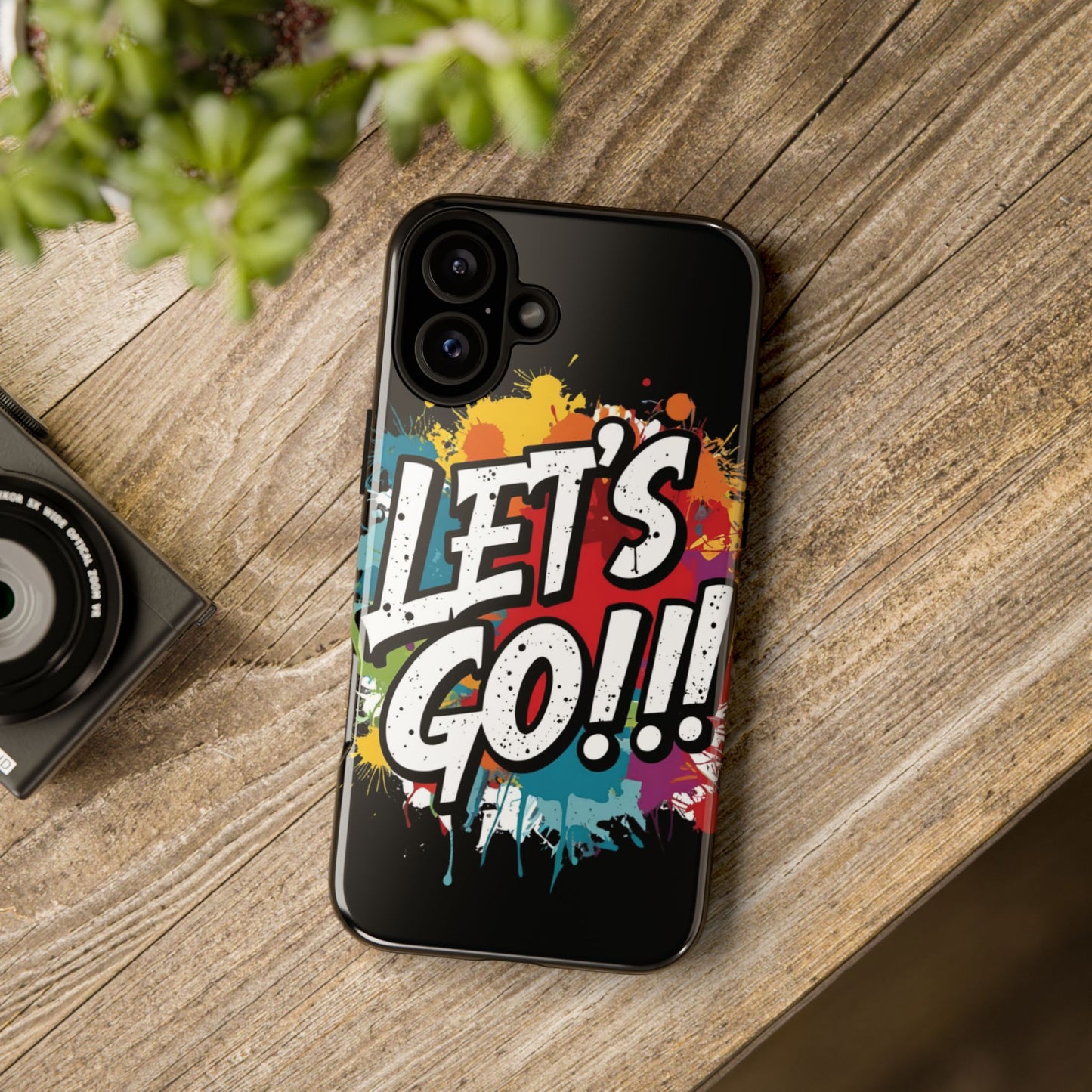 π₯Phone Case π₯ Colorful π₯ Let's Go! π₯ Tough Phone Case π₯ Vibrant Design π₯ iPhones 15 & 16 π₯ Birthday Gift π₯