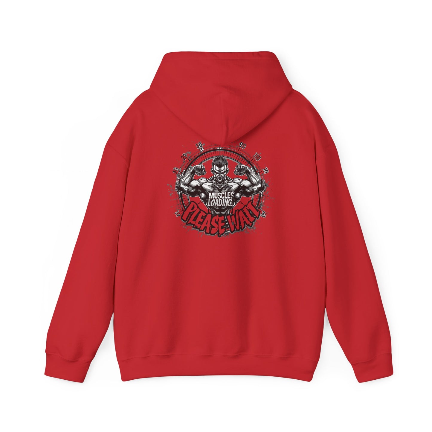 Unisex - Muscles Loading…Please Wait - Heavy Blend™ Hooded Sweatshirt - Motivational Fitness Hoodie - Workout Sweatshirt - Gym Apparel - Inspirational Gift - Holiday Gift