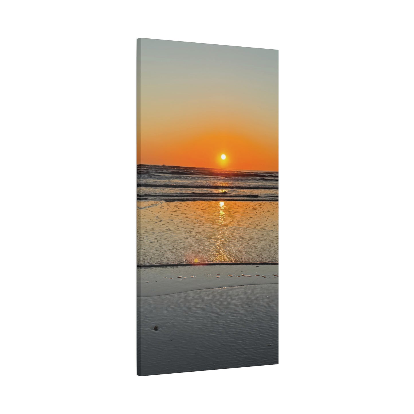 Stunning Sunset Beach Canvas Print, Ocean Decor, Wall Art, Home Decor, Coastal Artwork for Living Room