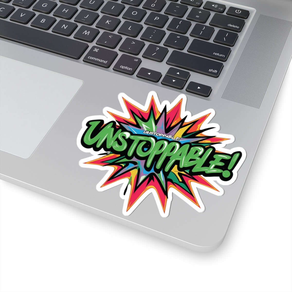 Vibrant Unstoppable Print Kiss-Cut Stickers | Motivational Decals for Laptops, Water Bottles, Gifts, Home Decor & Crafting