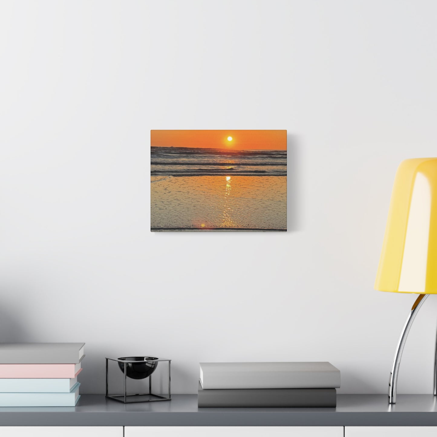 Stunning Sunset Beach Canvas Print, Ocean Decor, Wall Art, Home Decor, Coastal Artwork for Living Room