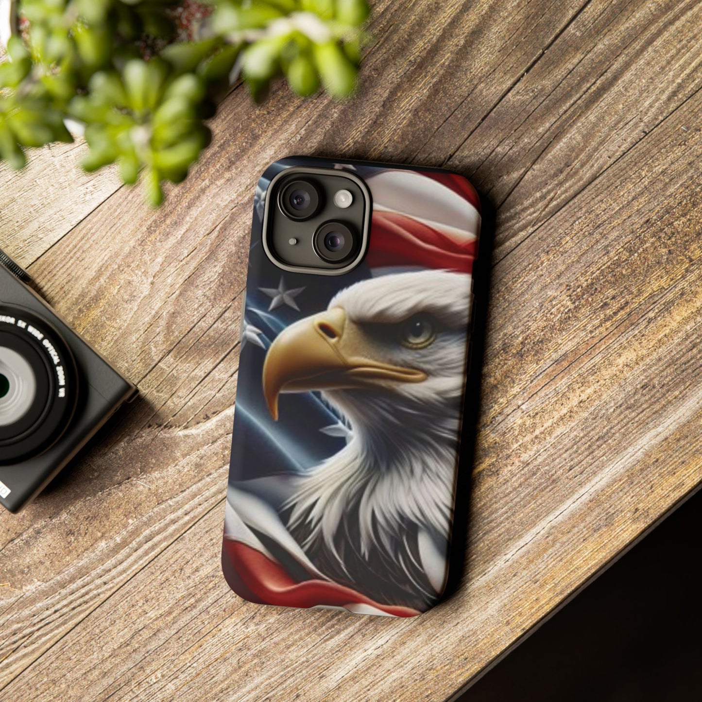 Patriotic Eagle Phone Case | Tough Cases for Nature Lovers, Gift for Veterans, Independence Day, Memorial Day
