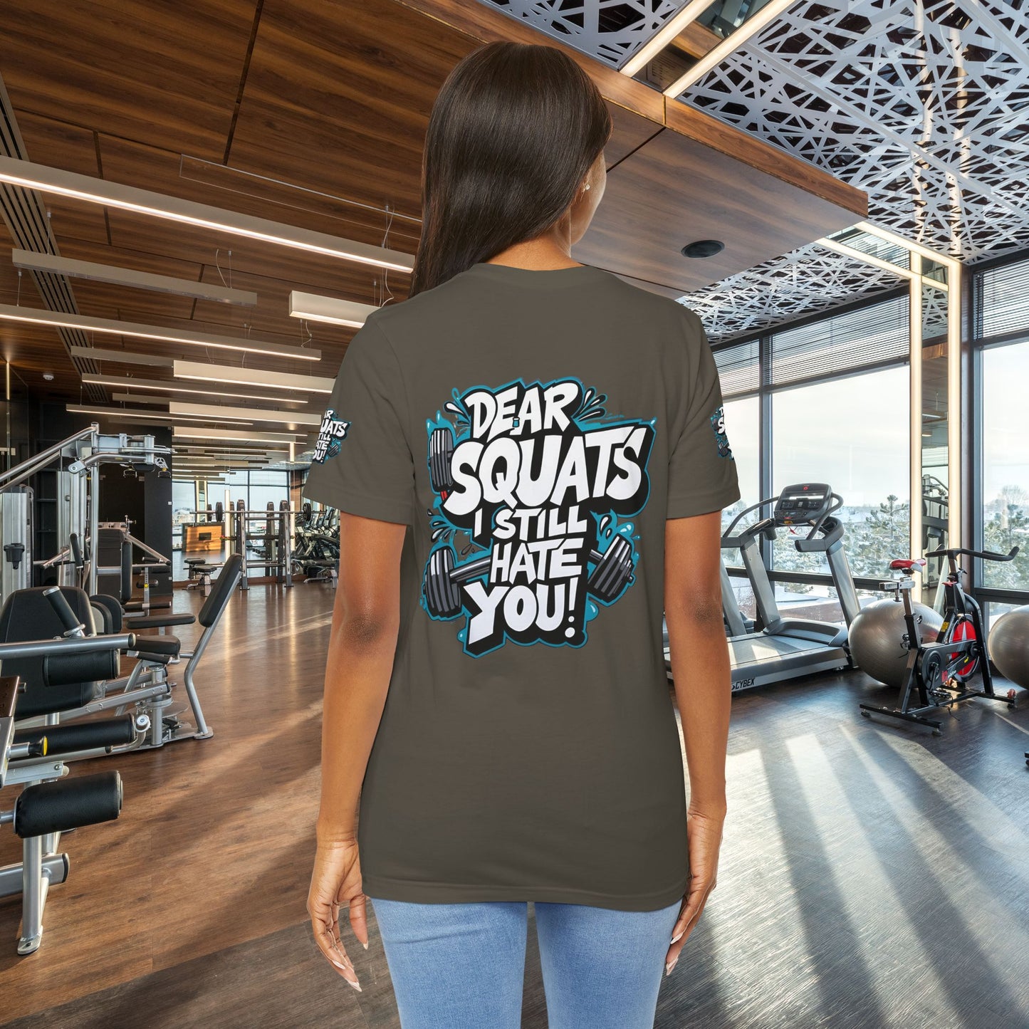 Fit & Fun Unisex Tee - 'Dear Squats, I Still Hate You!'